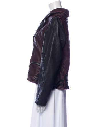 Michael Michael Kors Leather Biker Jacket