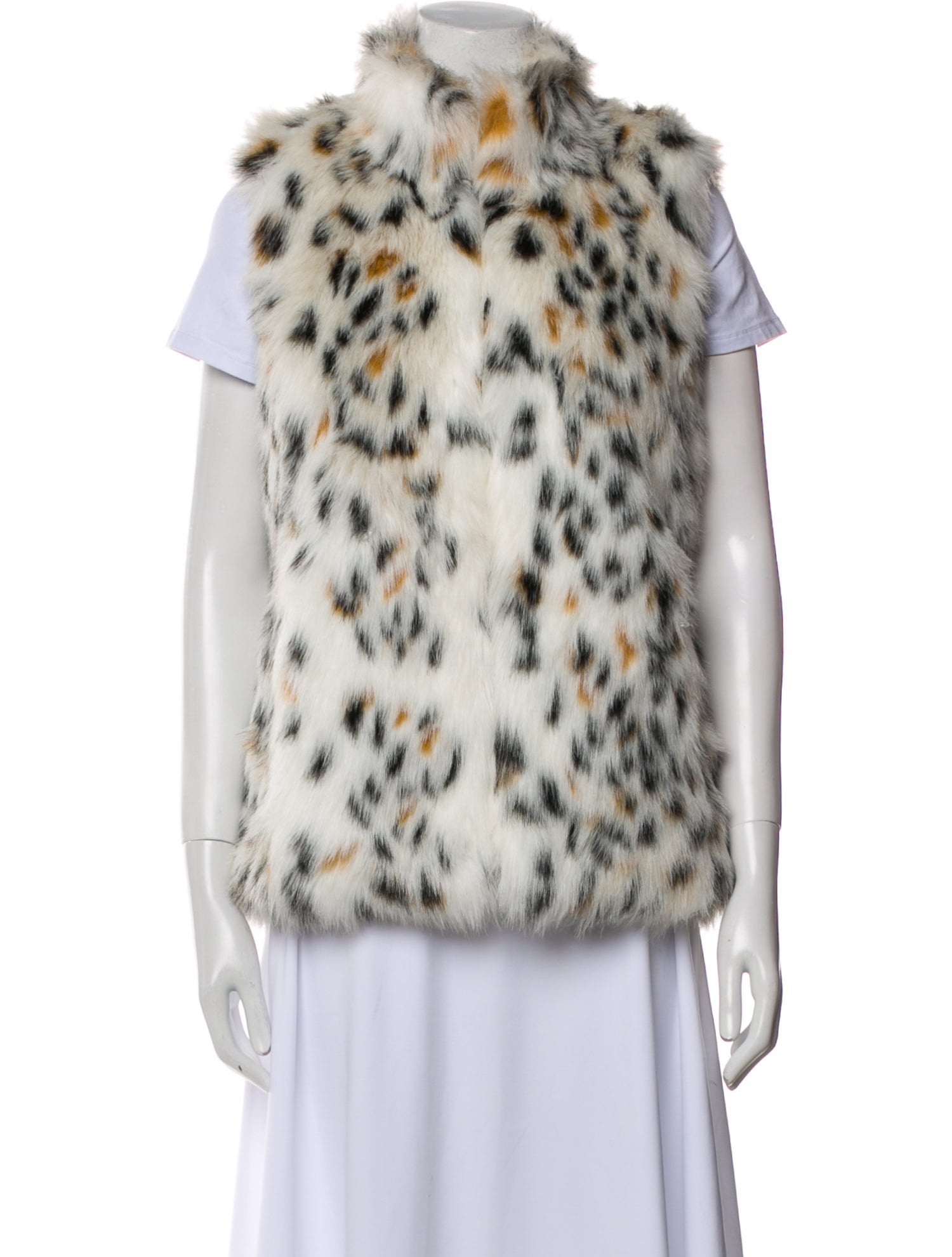 Michael Michael Kors Faux Fur Animal Print Vest w/ Tags
