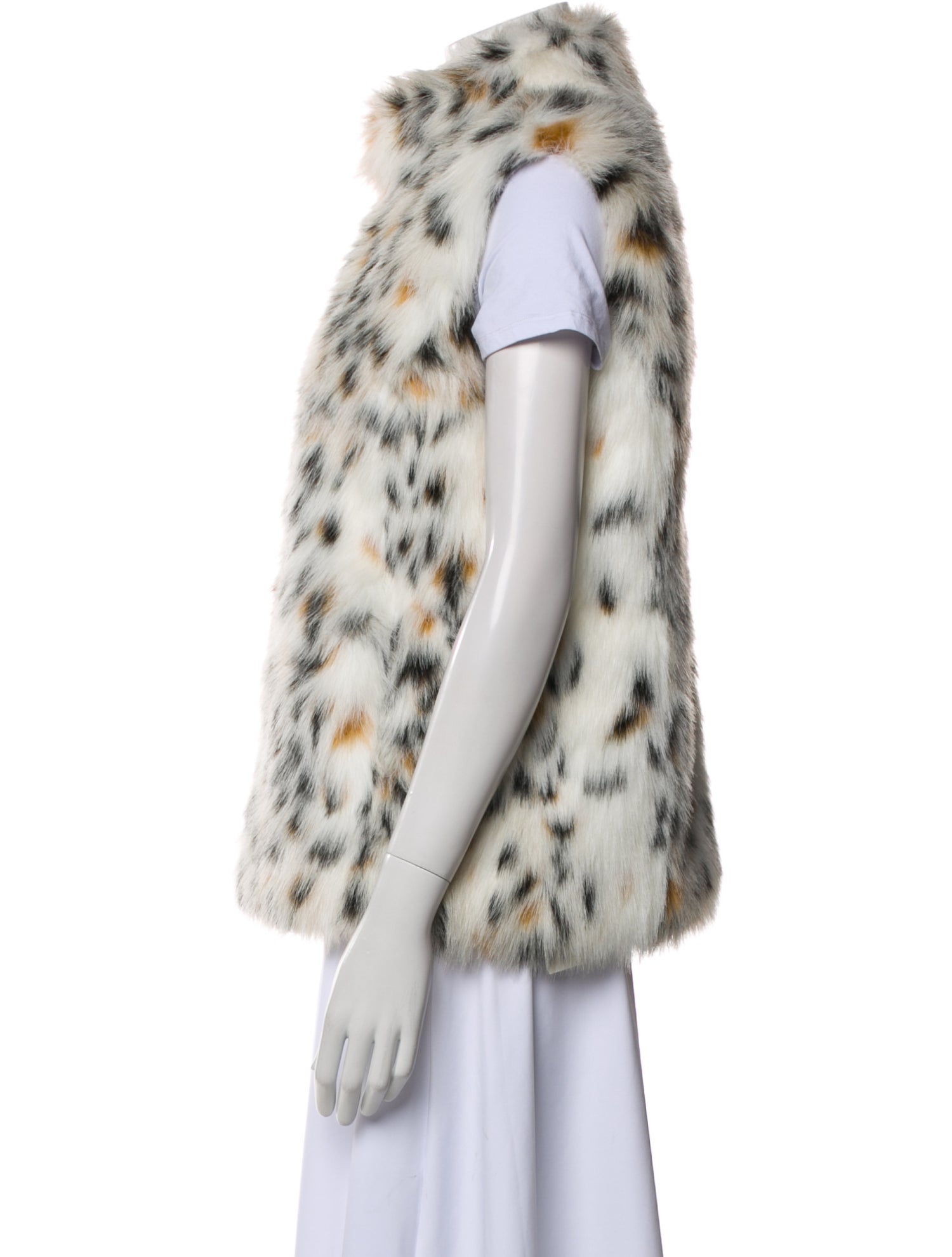 Michael Michael Kors Faux Fur Animal Print Vest w/ Tags