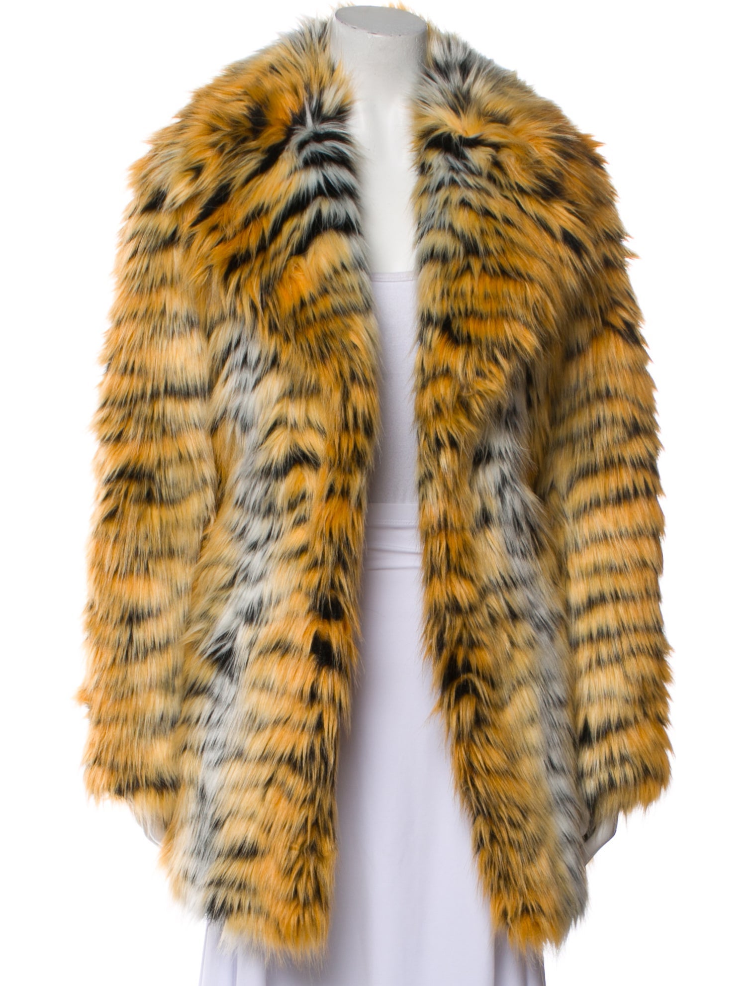 Michael Michael Kors Animal Print Faux Fur Coat w/ Tags