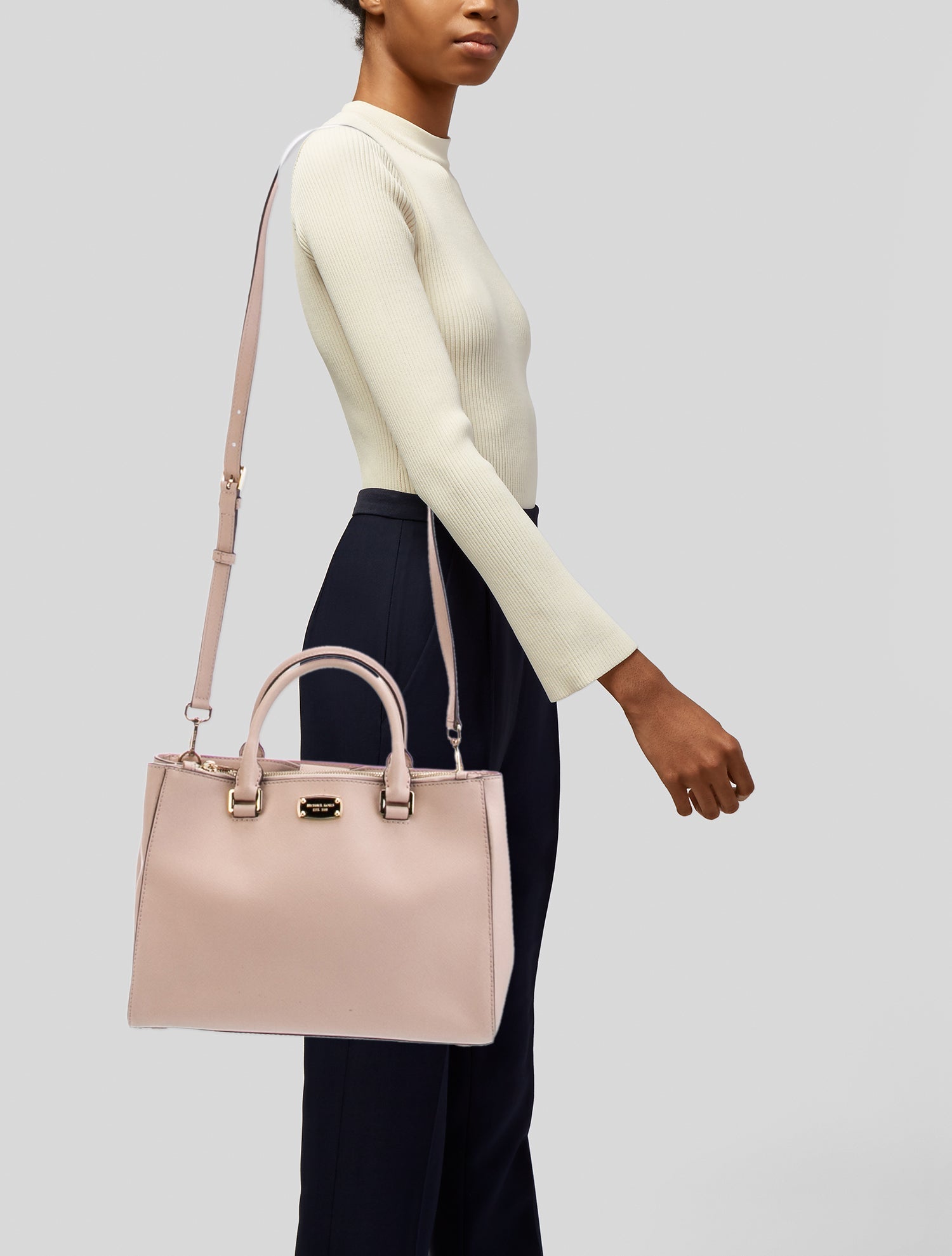 Michael Michael Kors Saffiano Leather Shoulder Bag