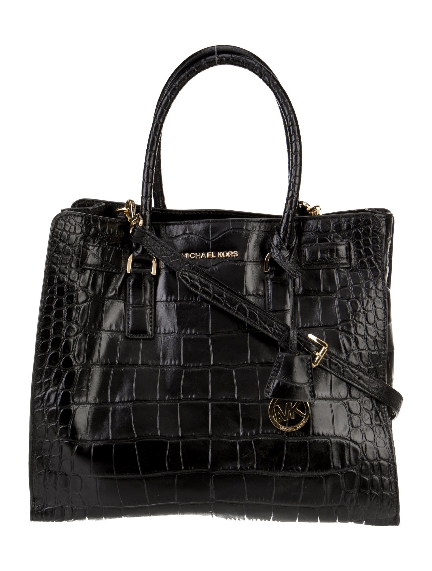 Michael Michael Kors Embossed Leather Top Handle Bag