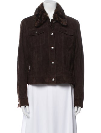 Michael Michael Kors Fur Denim Jacket