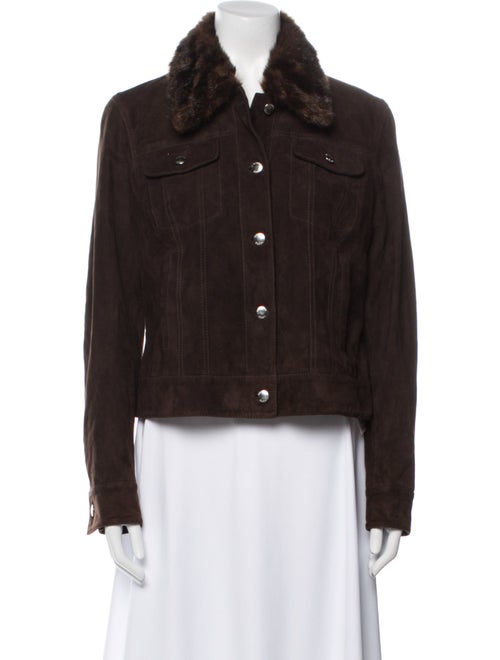 Michael Michael Kors Fur Denim Jacket