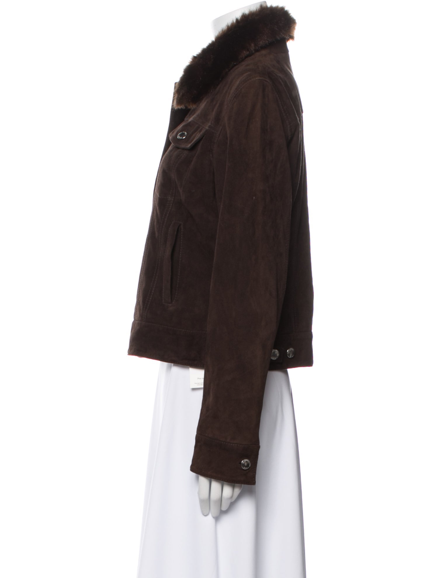 Michael Michael Kors Fur Denim Jacket