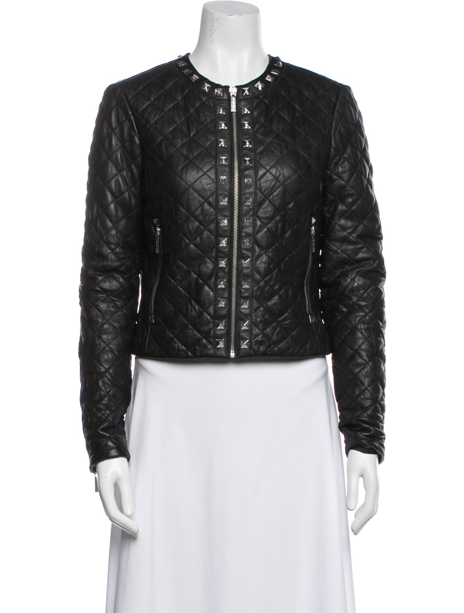 Michael Michael Kors Leather Biker Jacket