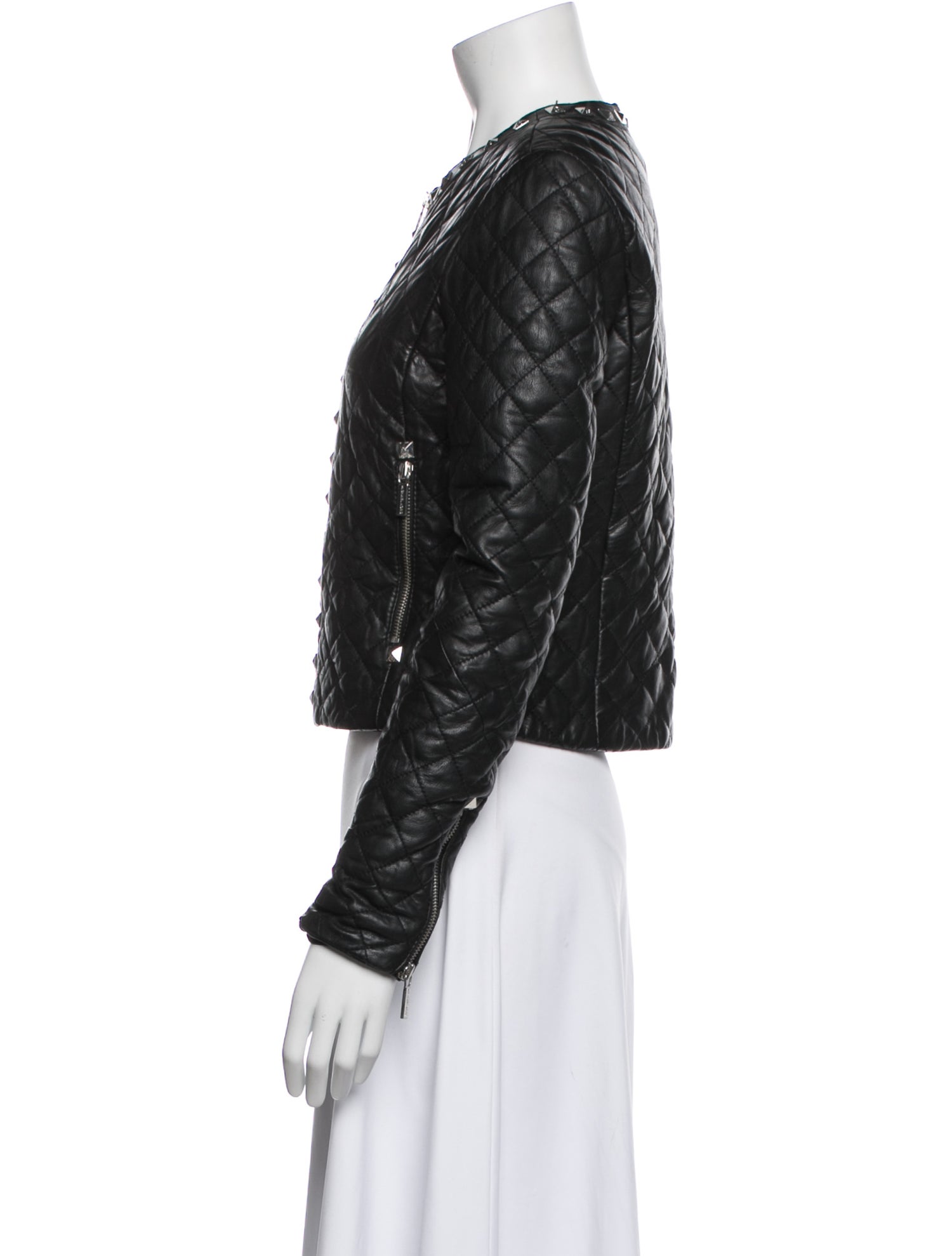 Michael Michael Kors Leather Biker Jacket