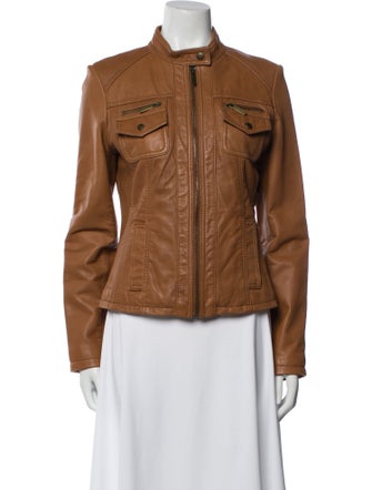 Michael Michael Kors Leather Biker Jacket