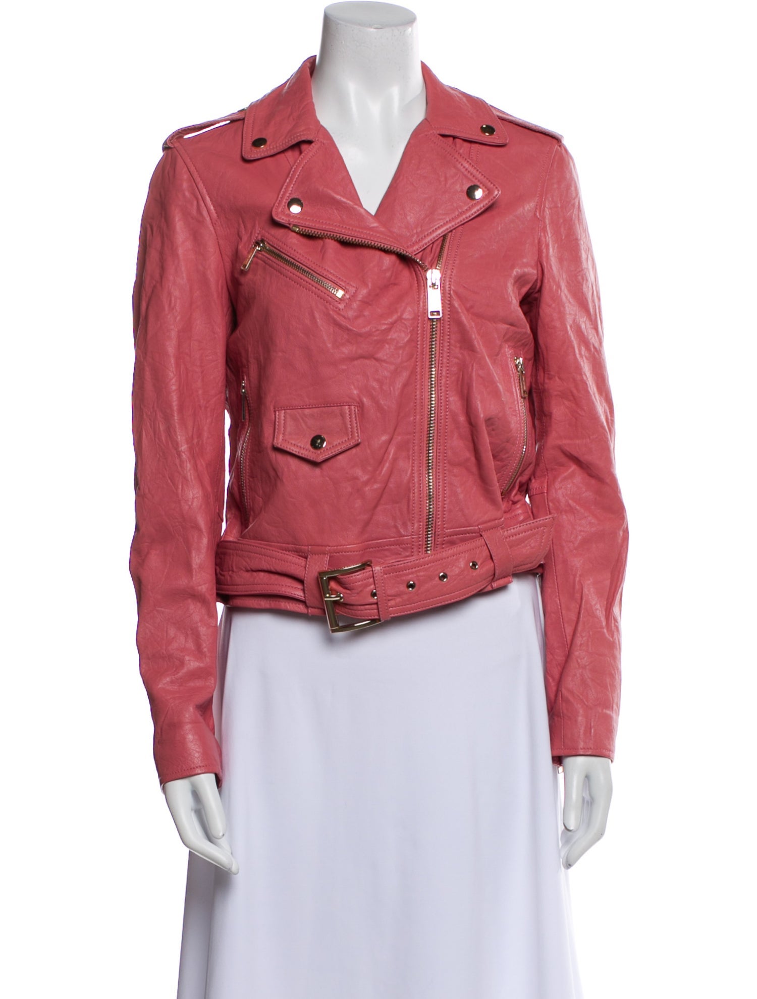 Michael Michael Kors Leather Biker Jacket