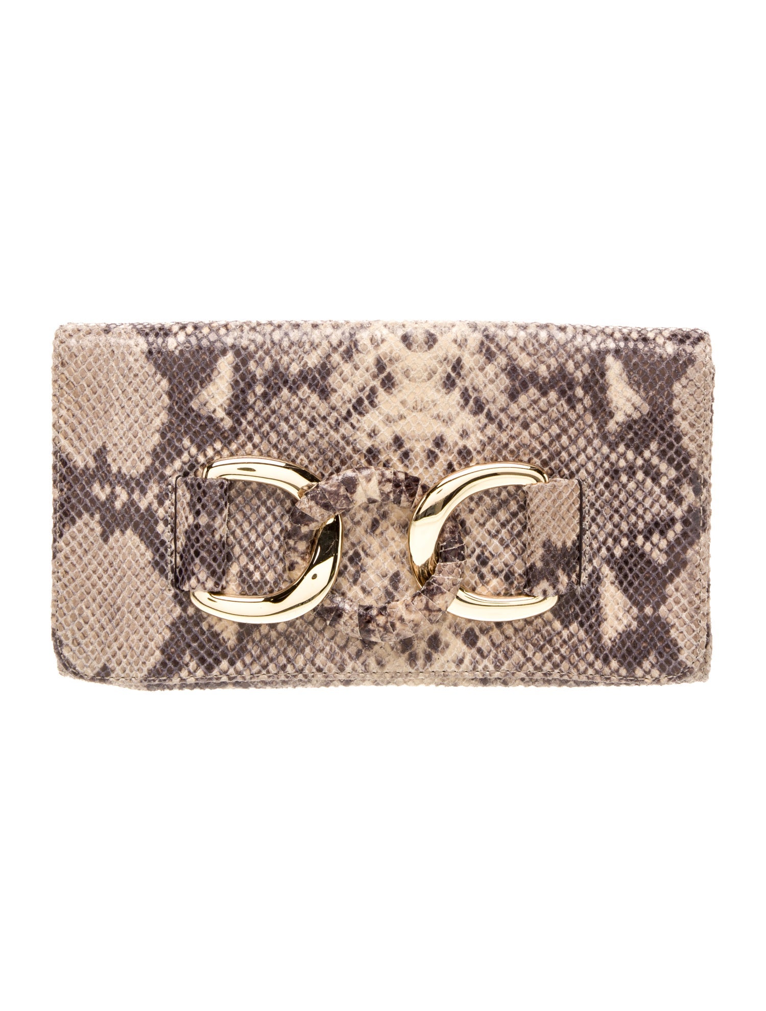 Michael Michael Kors Embossed Leather Clutch