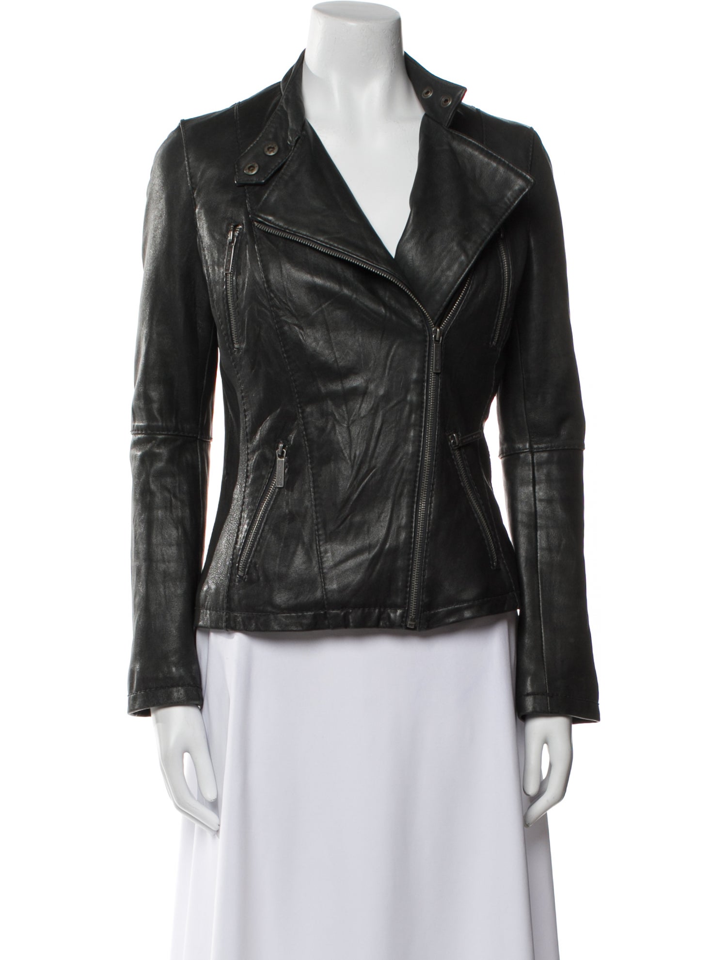 Michael Michael Kors Leather Biker Jacket