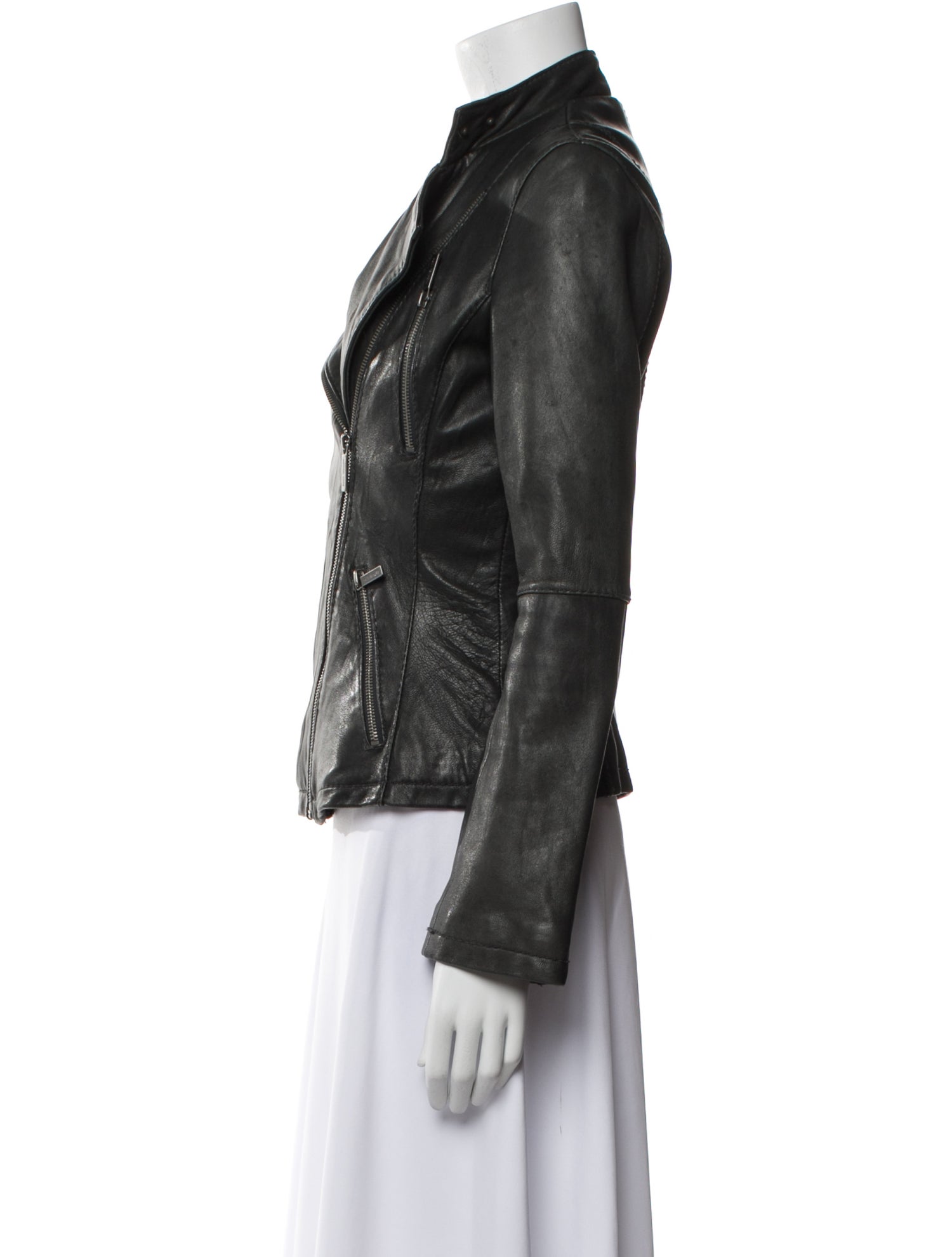 Michael Michael Kors Leather Biker Jacket