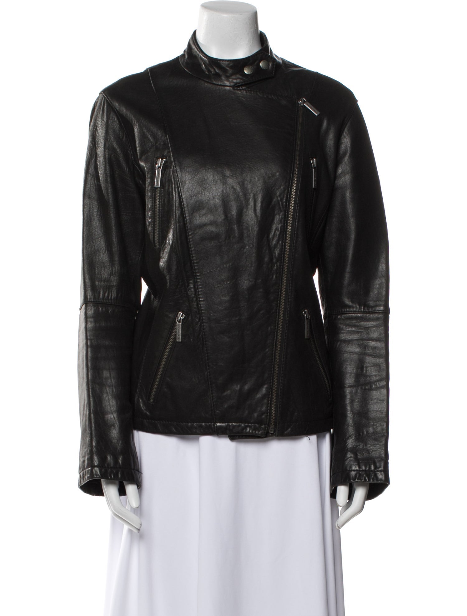 Michael Michael Kors Leather Biker Jacket
