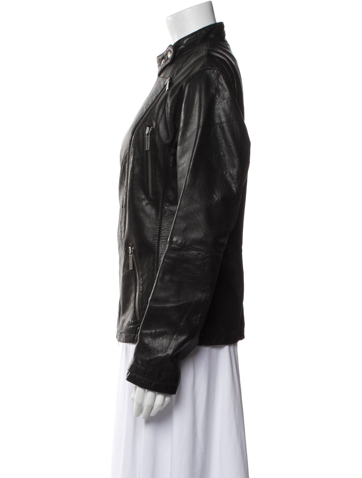 Michael Michael Kors Leather Biker Jacket