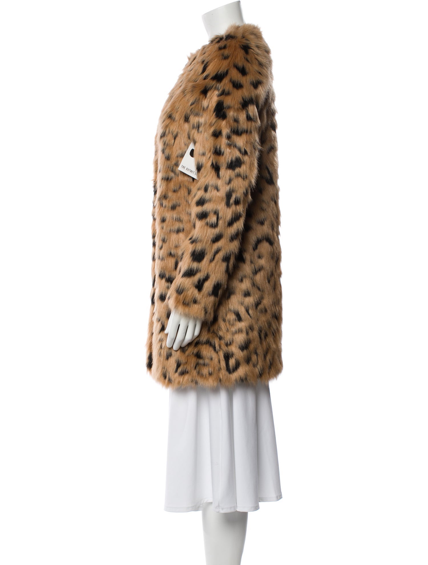 Michael Michael Kors Faux Fur Animal Print Faux Fur Coat