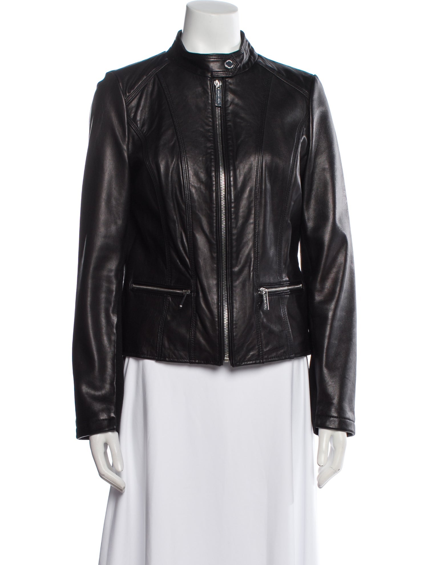 Michael Michael Kors Leather Biker Jacket