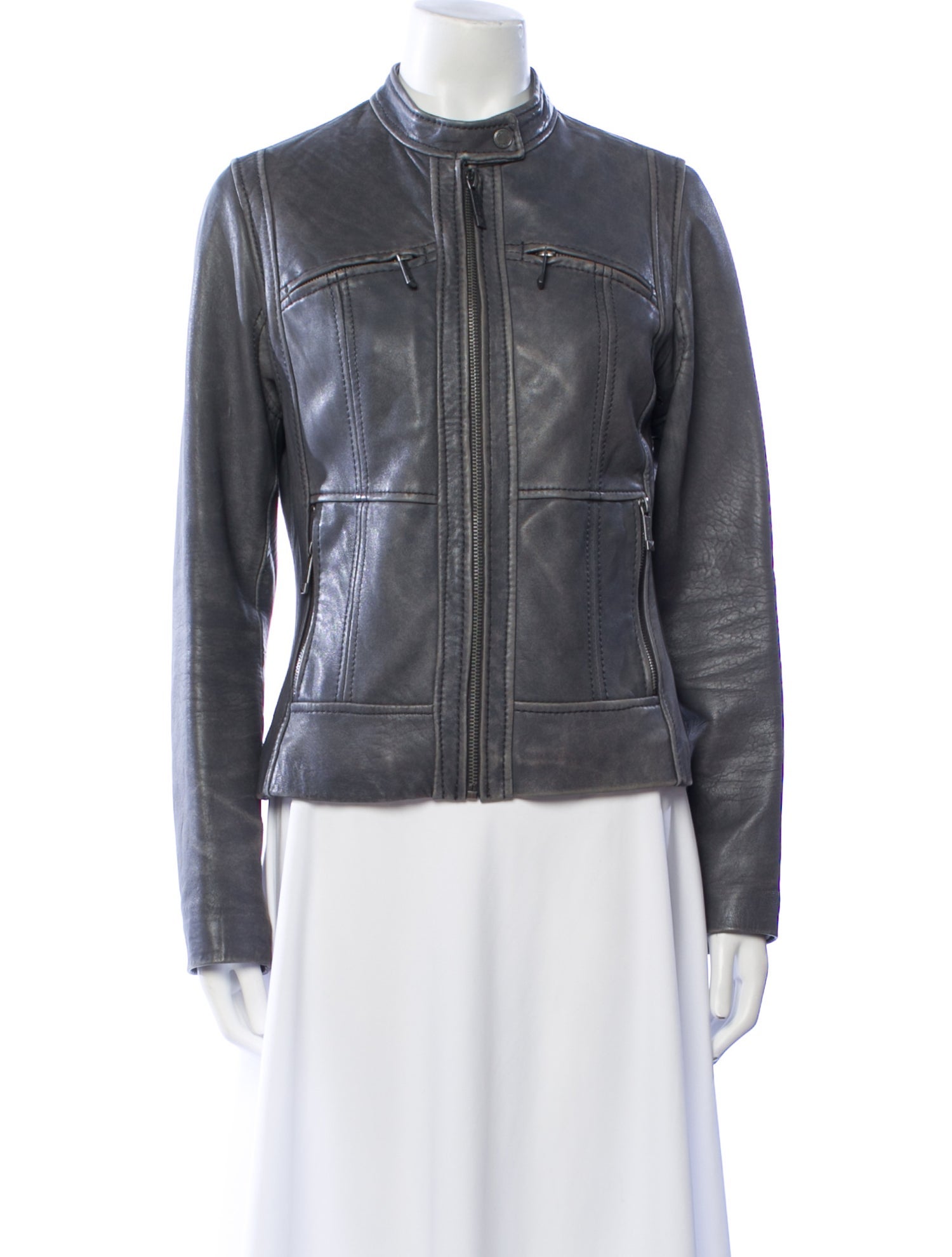 Michael Michael Kors Leather Biker Jacket