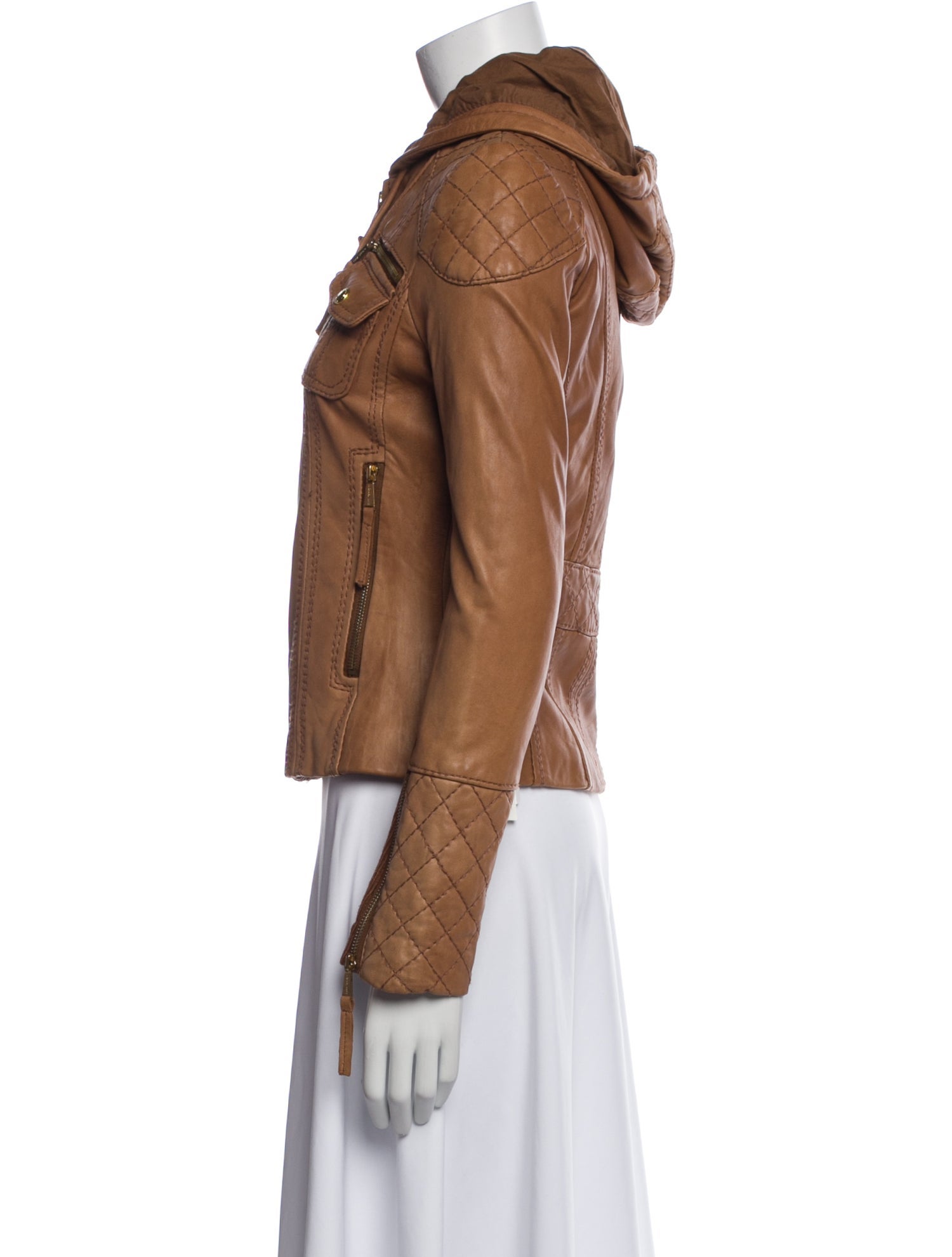 Michael Michael Kors Leather Biker Jacket