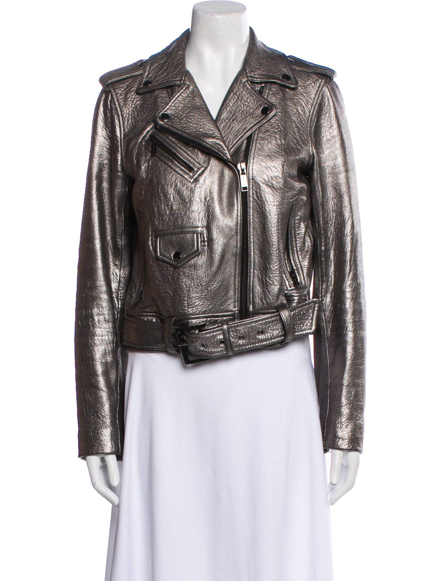 Michael Michael Kors Leather Biker Jacket
