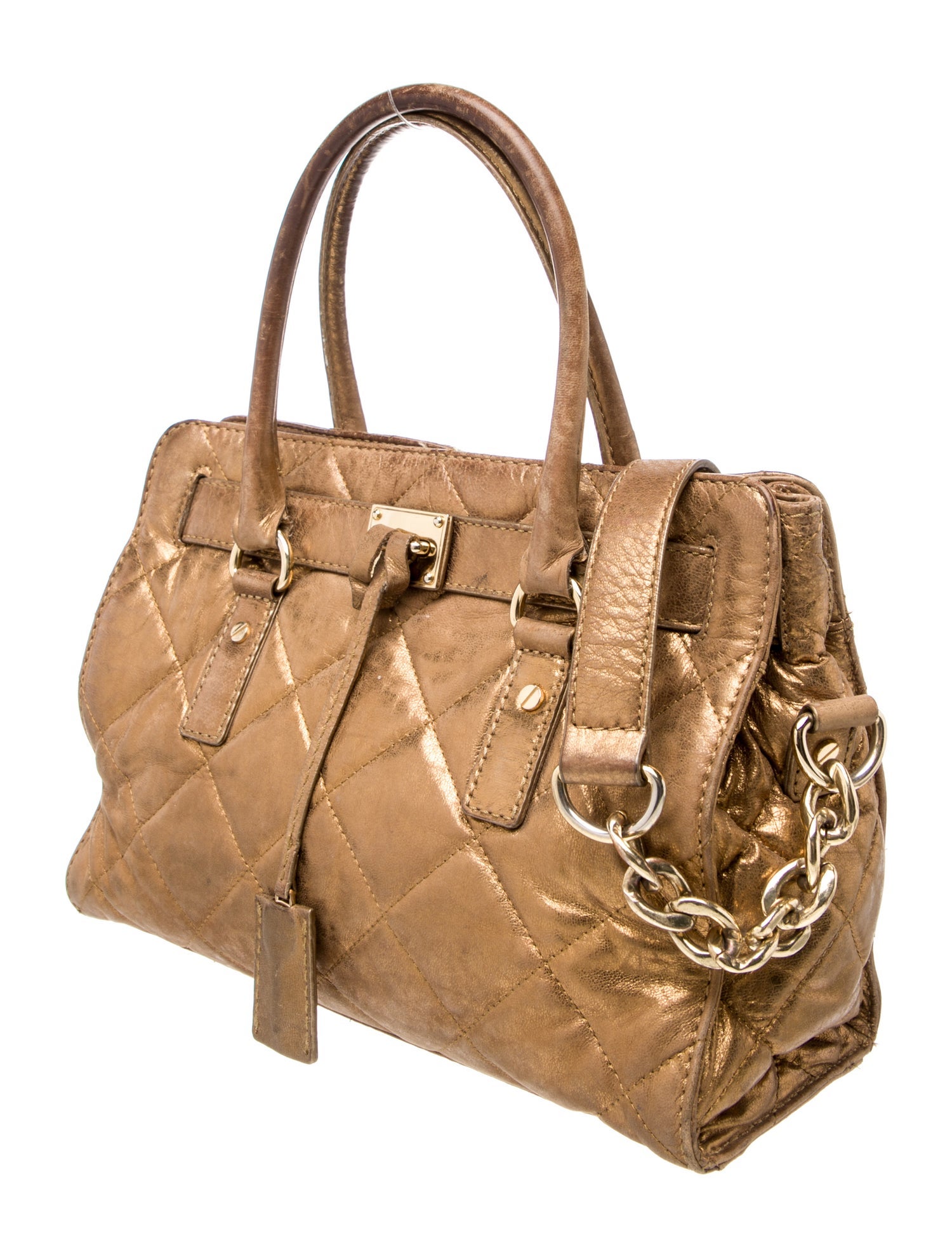 Michael Michael Kors Leather Top Handle Bag