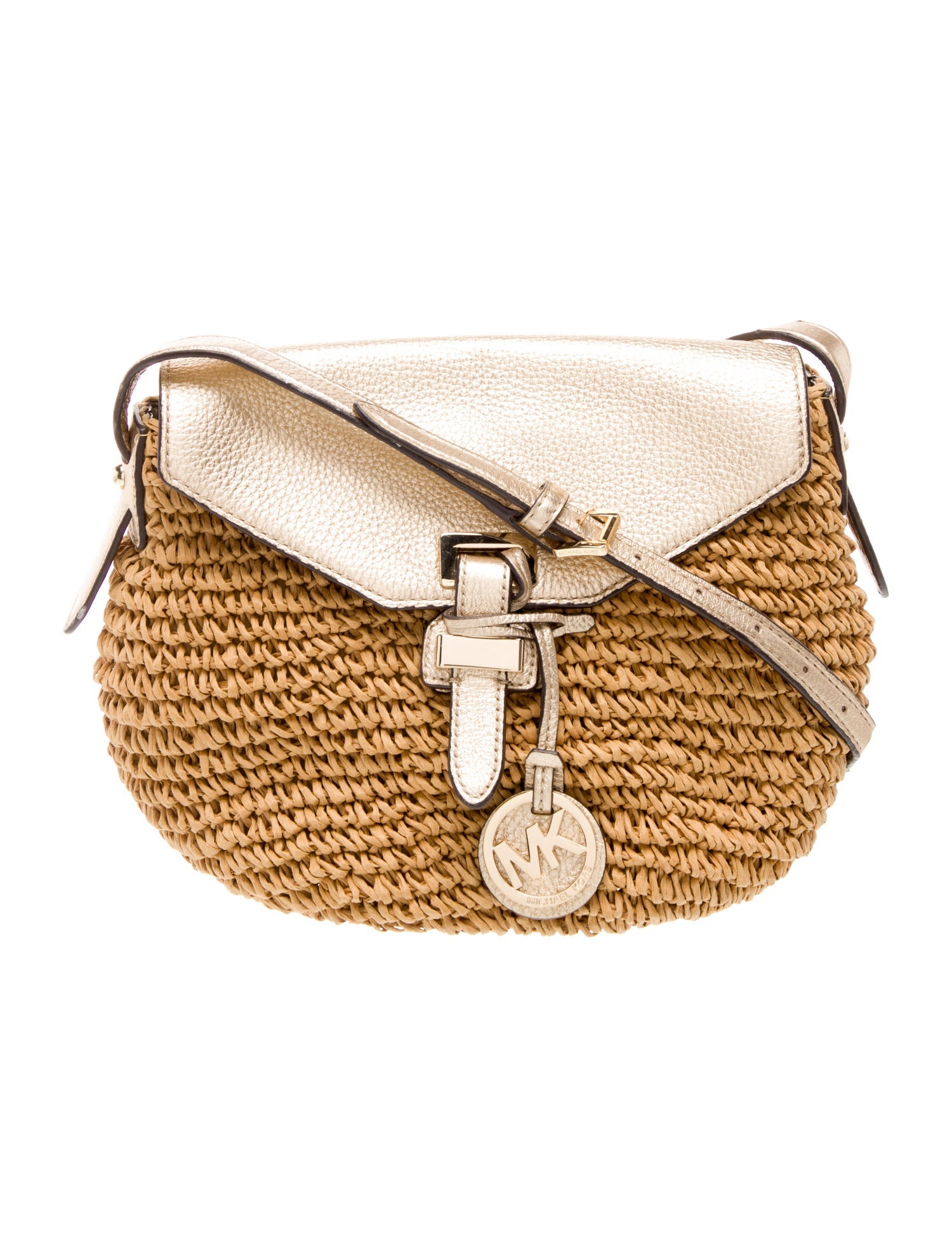 Michael Michael Kors Straw Crossbody Bag