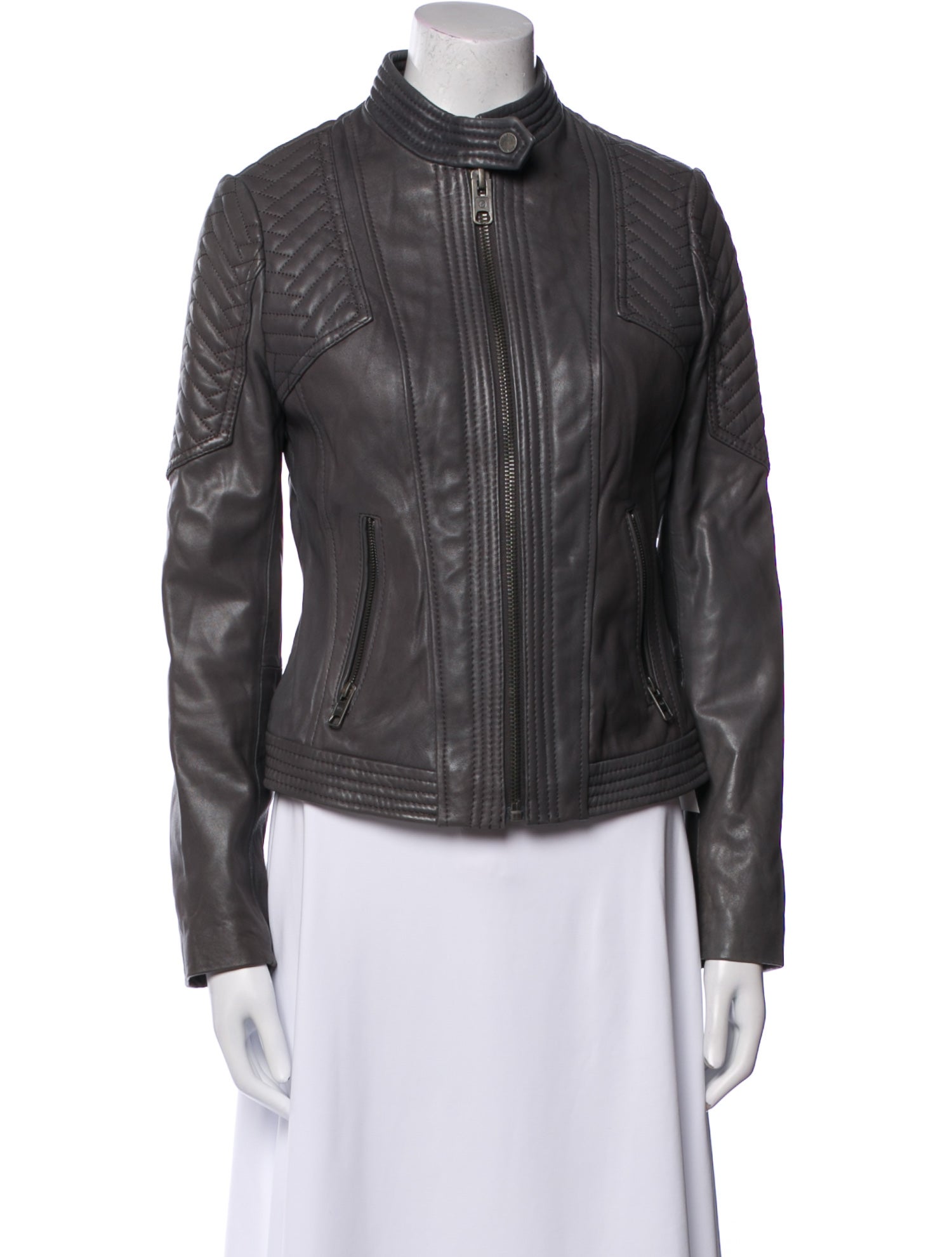 Michael Michael Kors Leather Biker Jacket