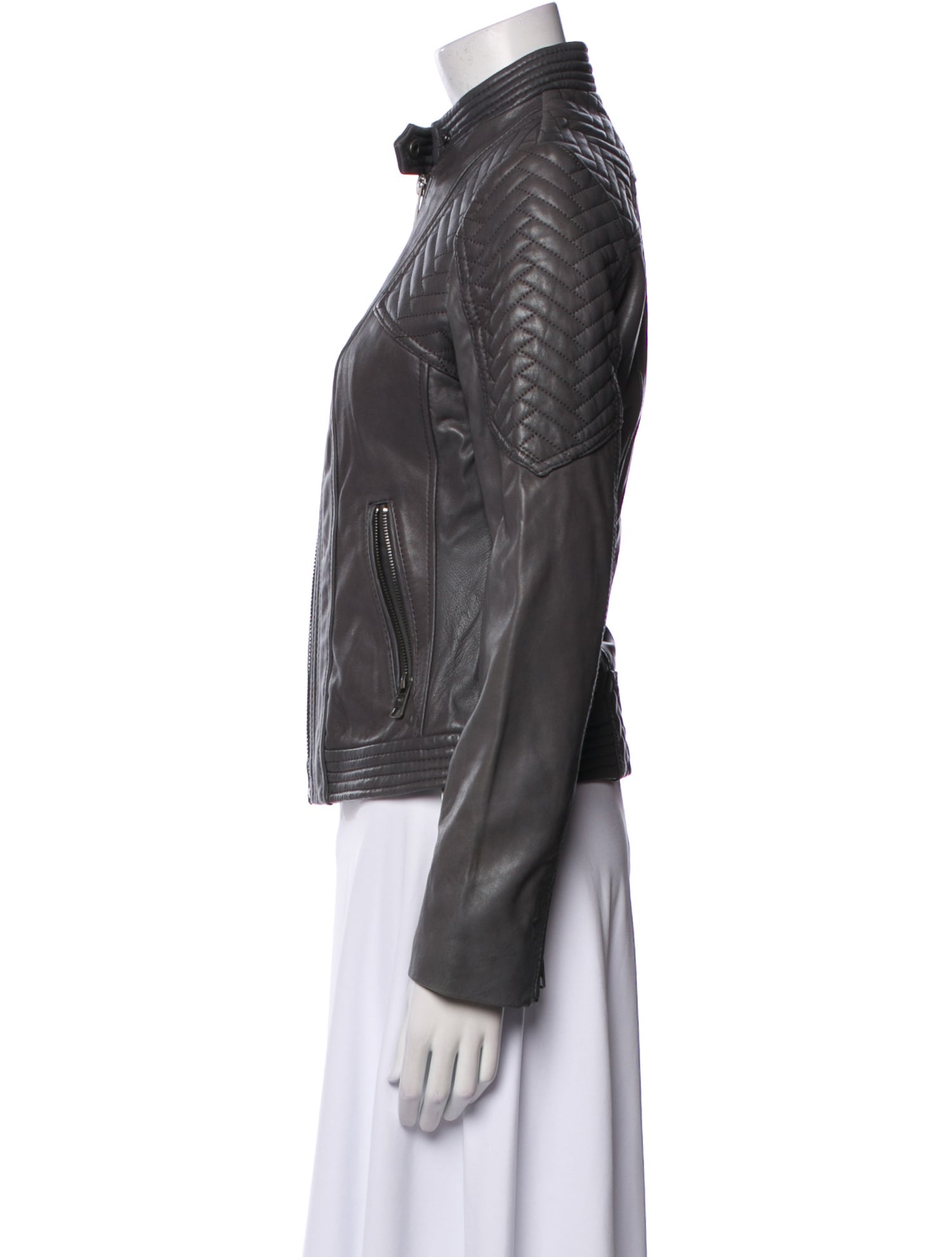 Michael Michael Kors Leather Biker Jacket