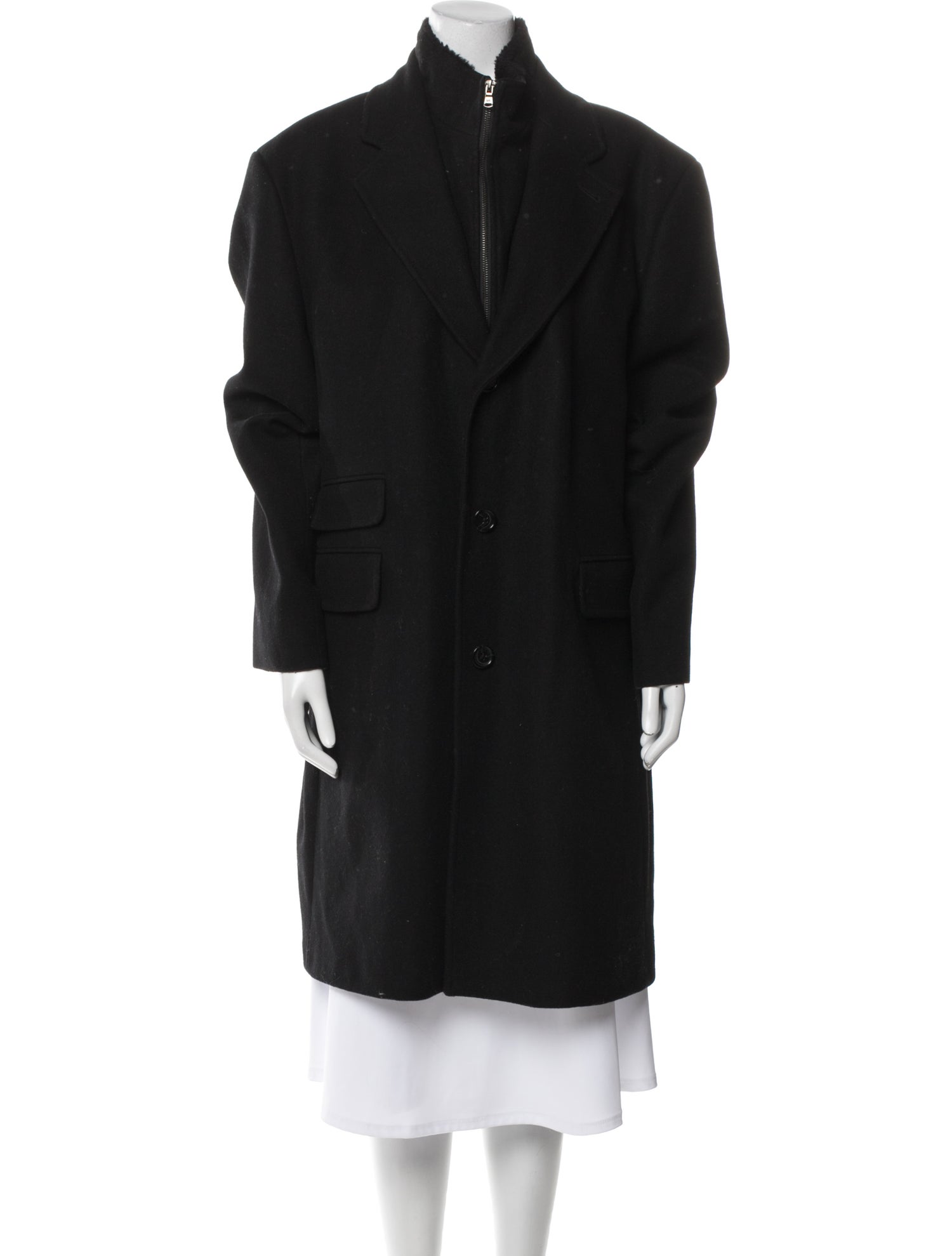 Michael Michael Kors Wool Faux Fur Coat