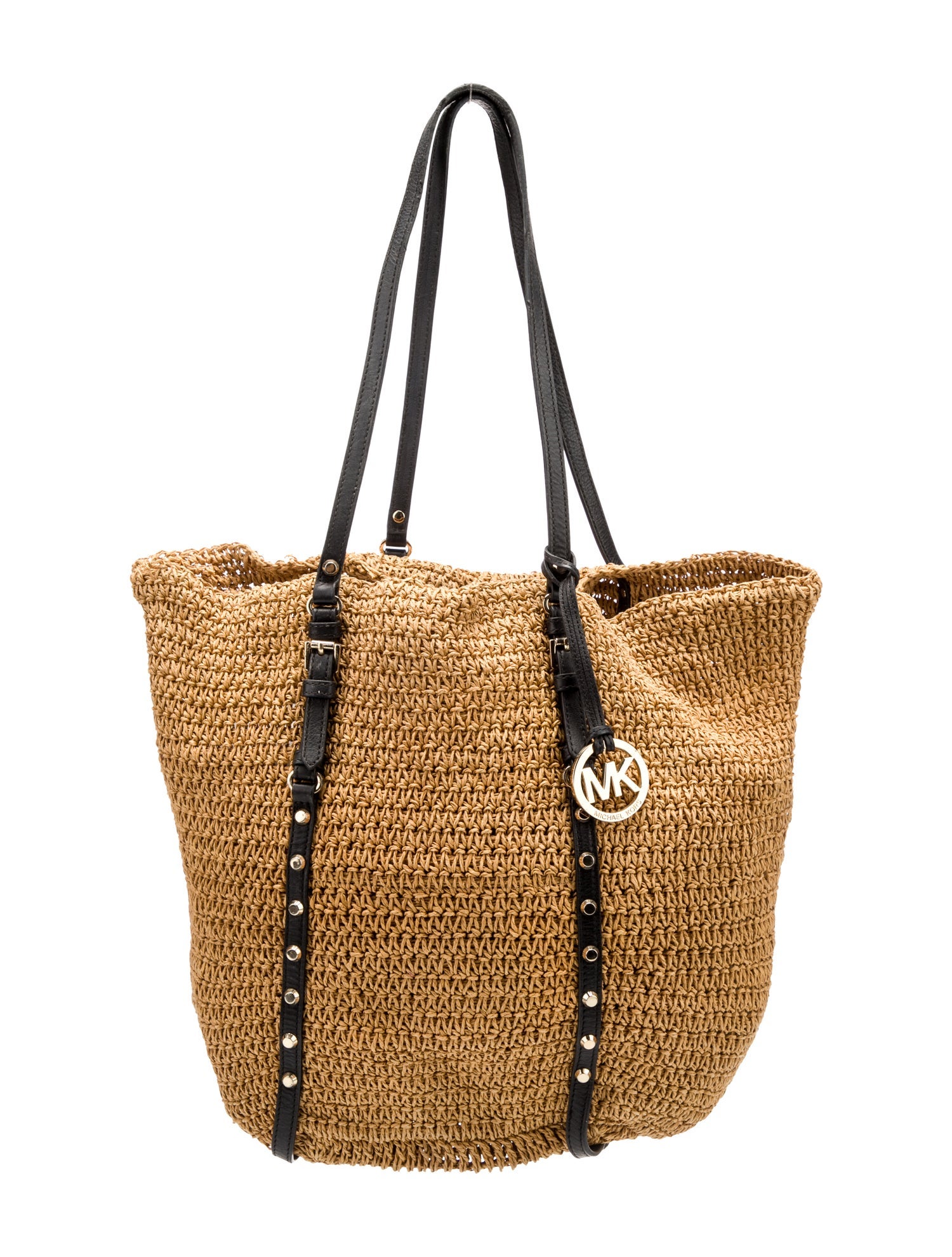 Michael Michael Kors Straw Bucket Bag