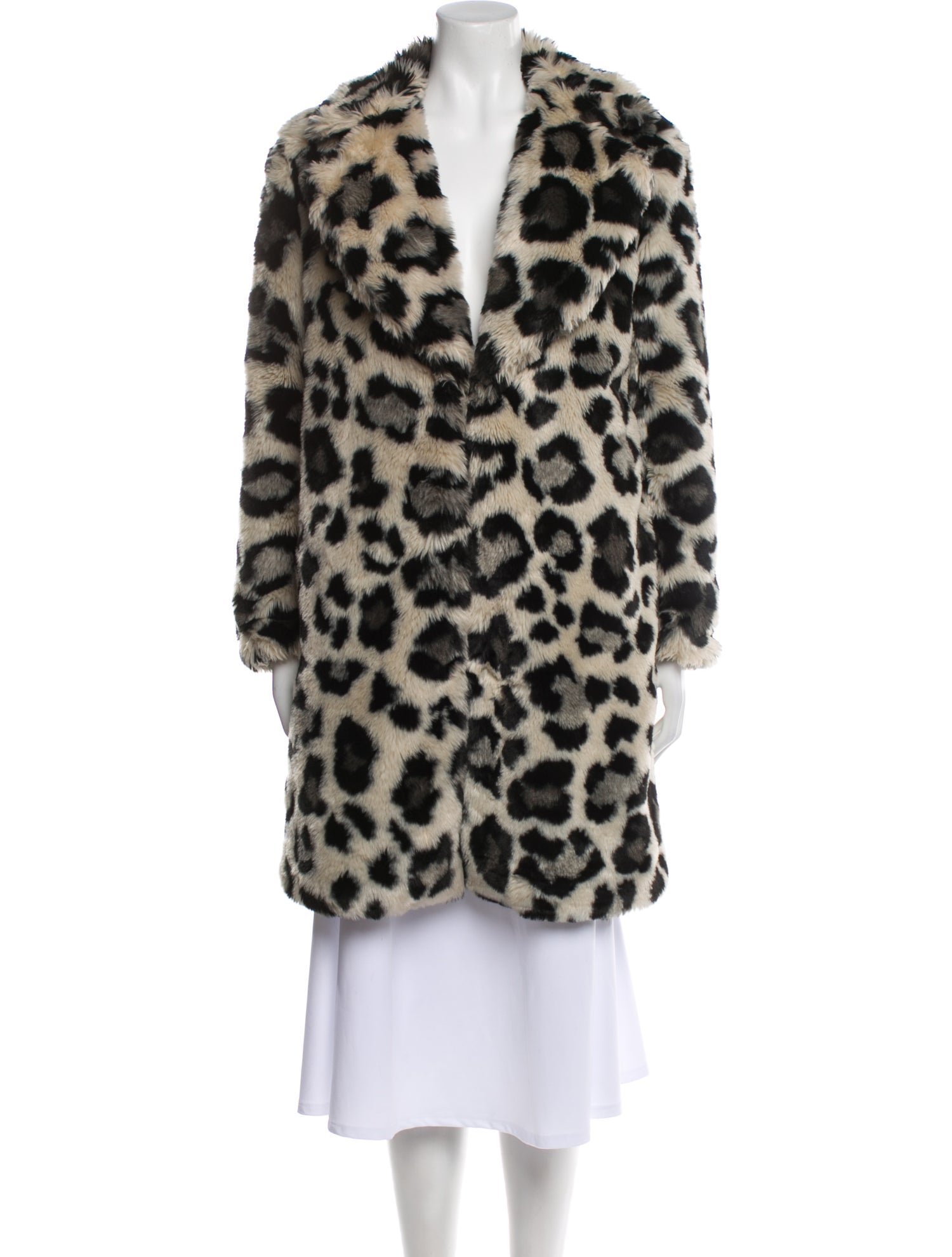 Michael Michael Kors Animal Print Faux Fur Jacket