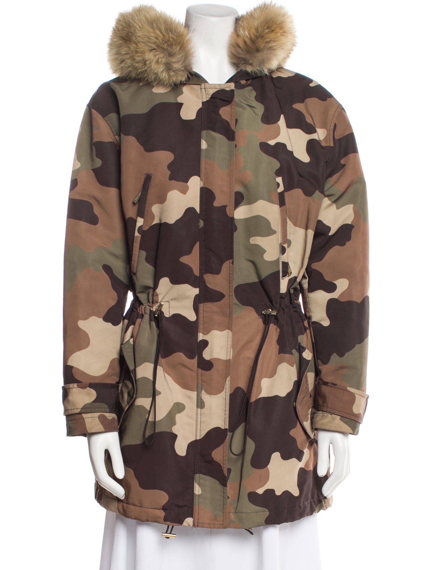 Michael Michael Kors Camouflage Print Fur Vest