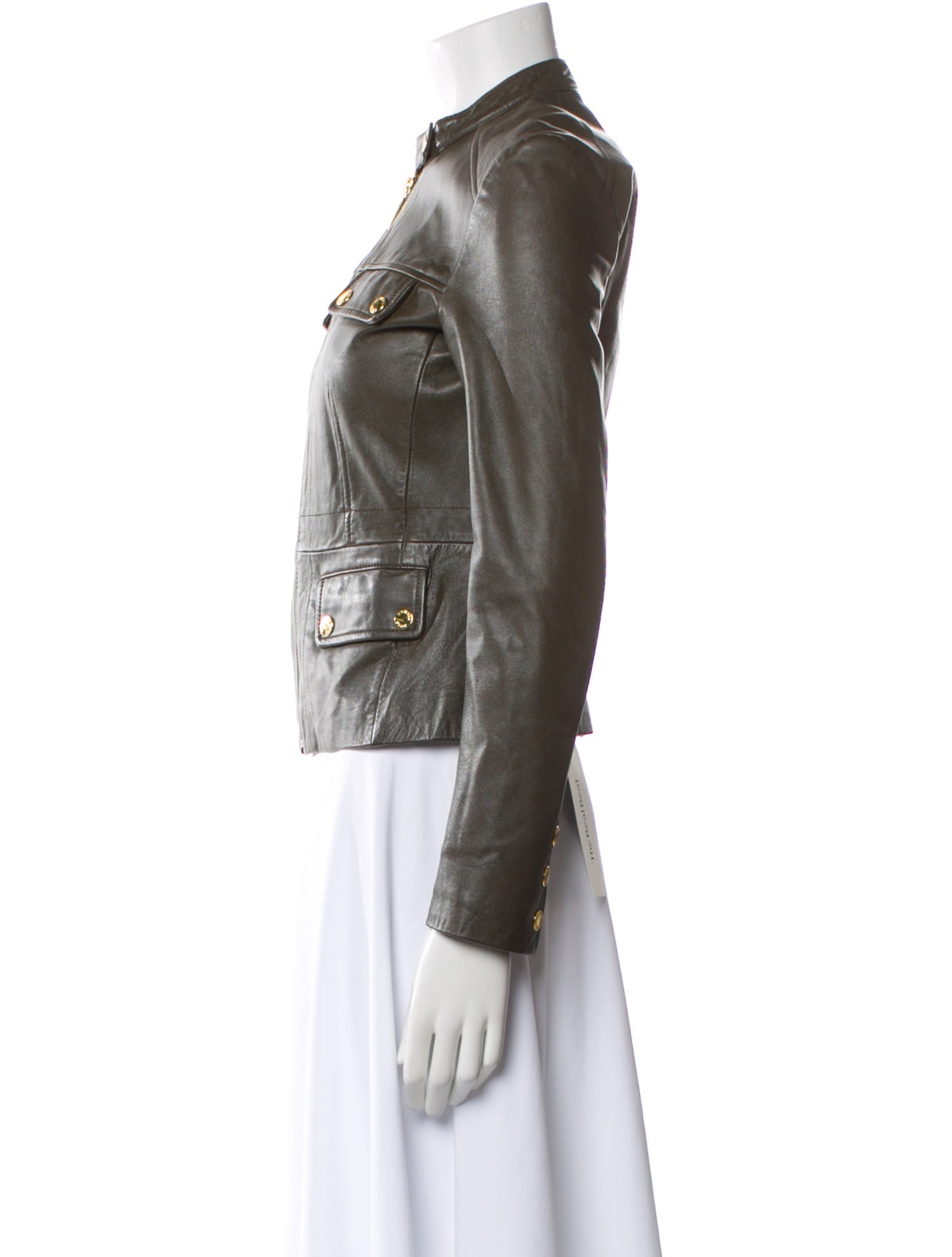 Michael Michael Kors Eel Skin Biker Jacket