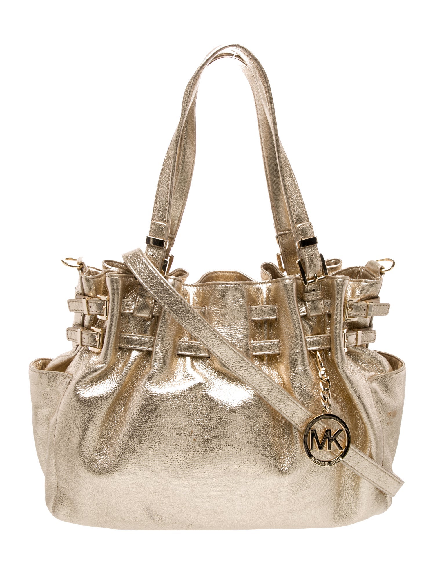 Michael Michael Kors Leather Bucket Bag