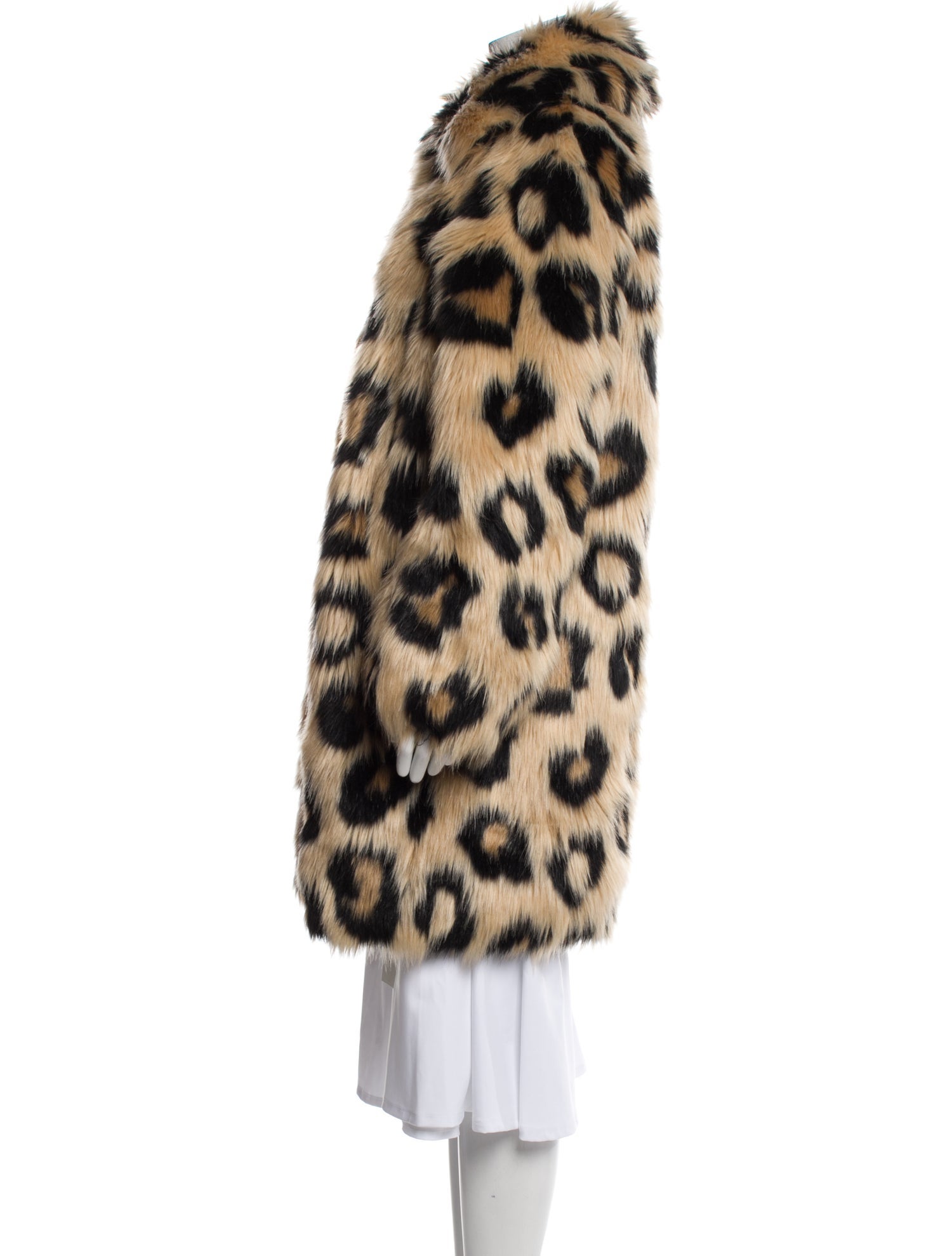 Michael Michael Kors Animal Print Faux Fur Coat
