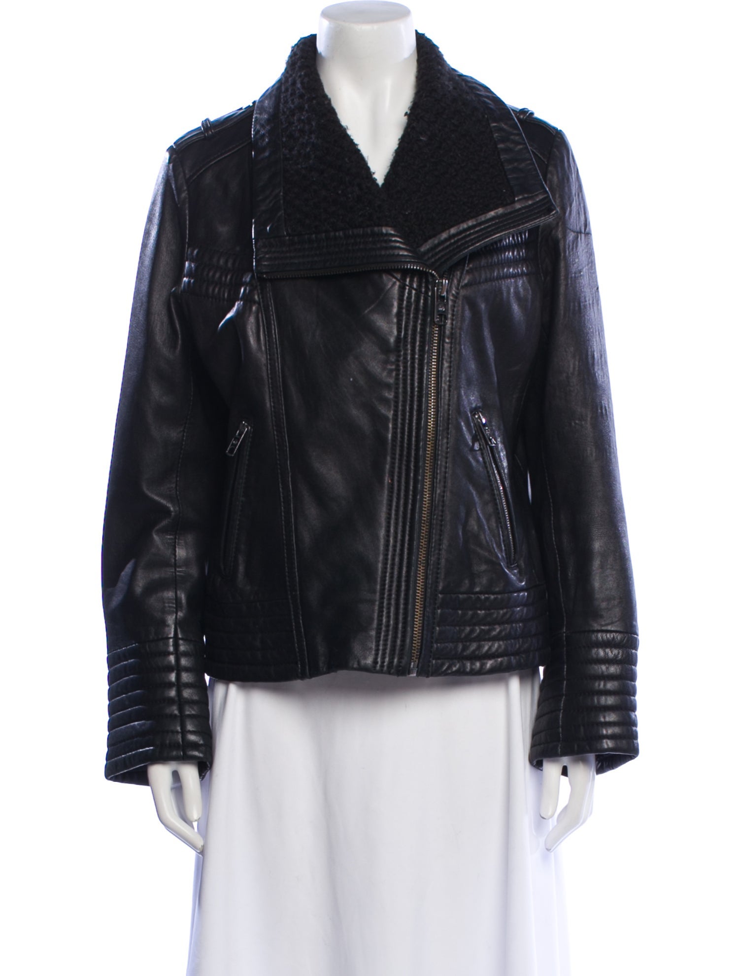 Michael Michael Kors Leather Biker Jacket