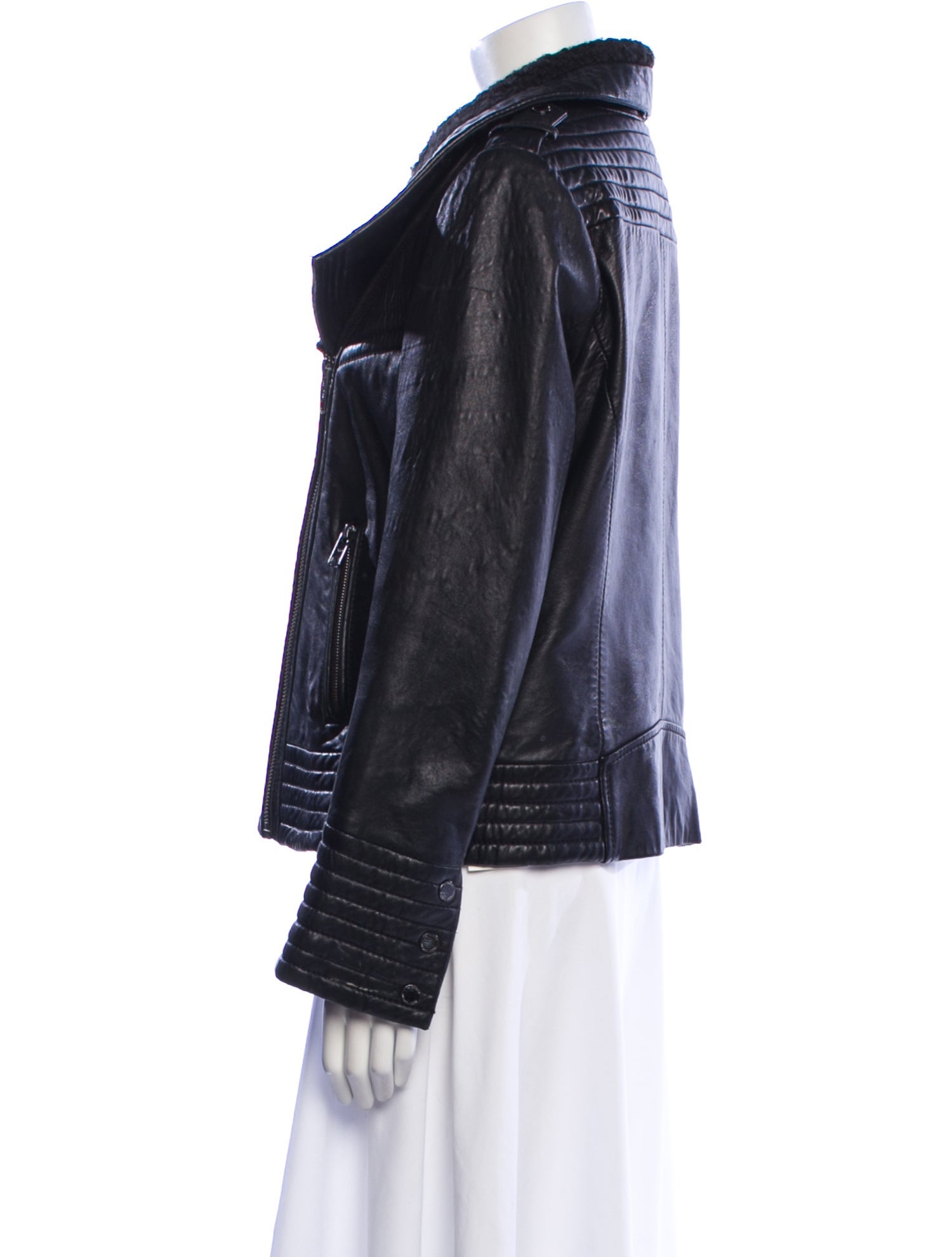 Michael Michael Kors Leather Biker Jacket