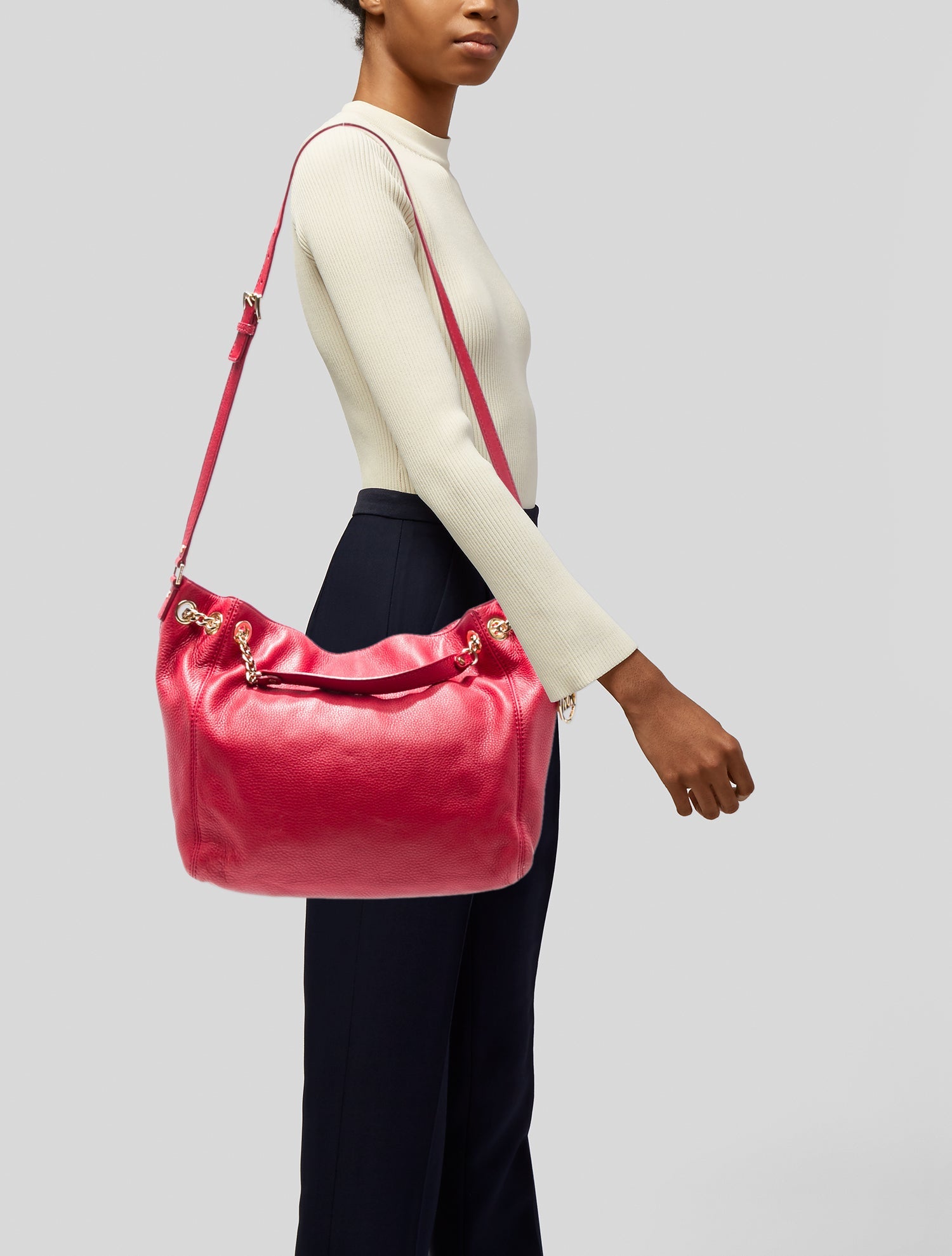 Michael Michael Kors Saffiano Leather Messenger Bag