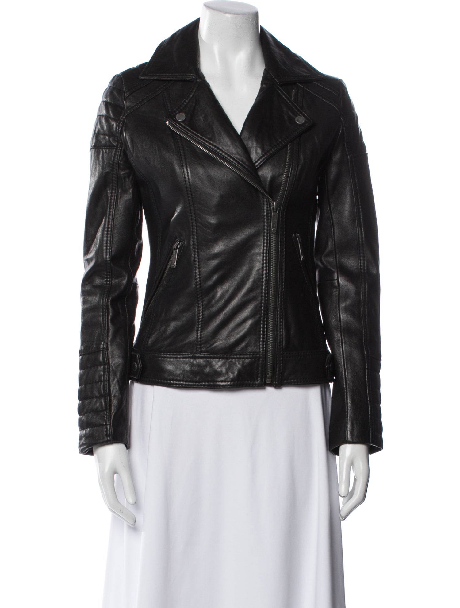 Michael Michael Kors Leather Biker Jacket