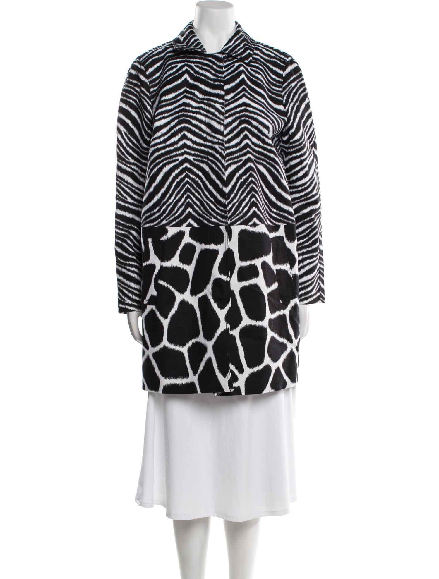 Michael Michael Kors Animal Print Trench Coat