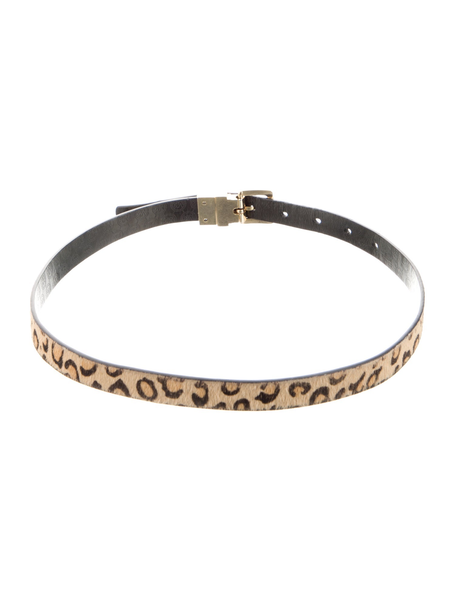 Michael Michael Kors Skinny Ponyhair Waist Belt
