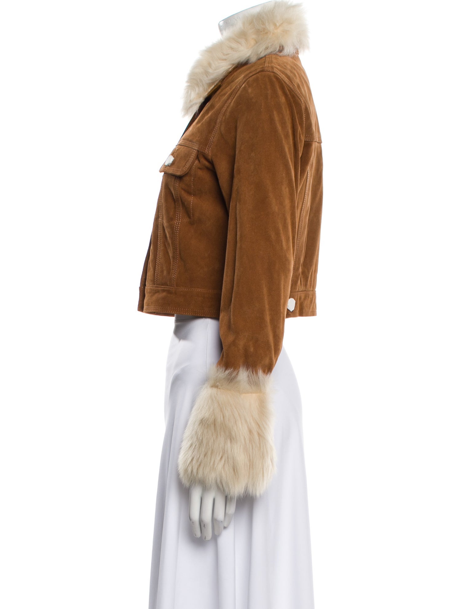 Michael Michael Kors Lambskin Fur Jacket