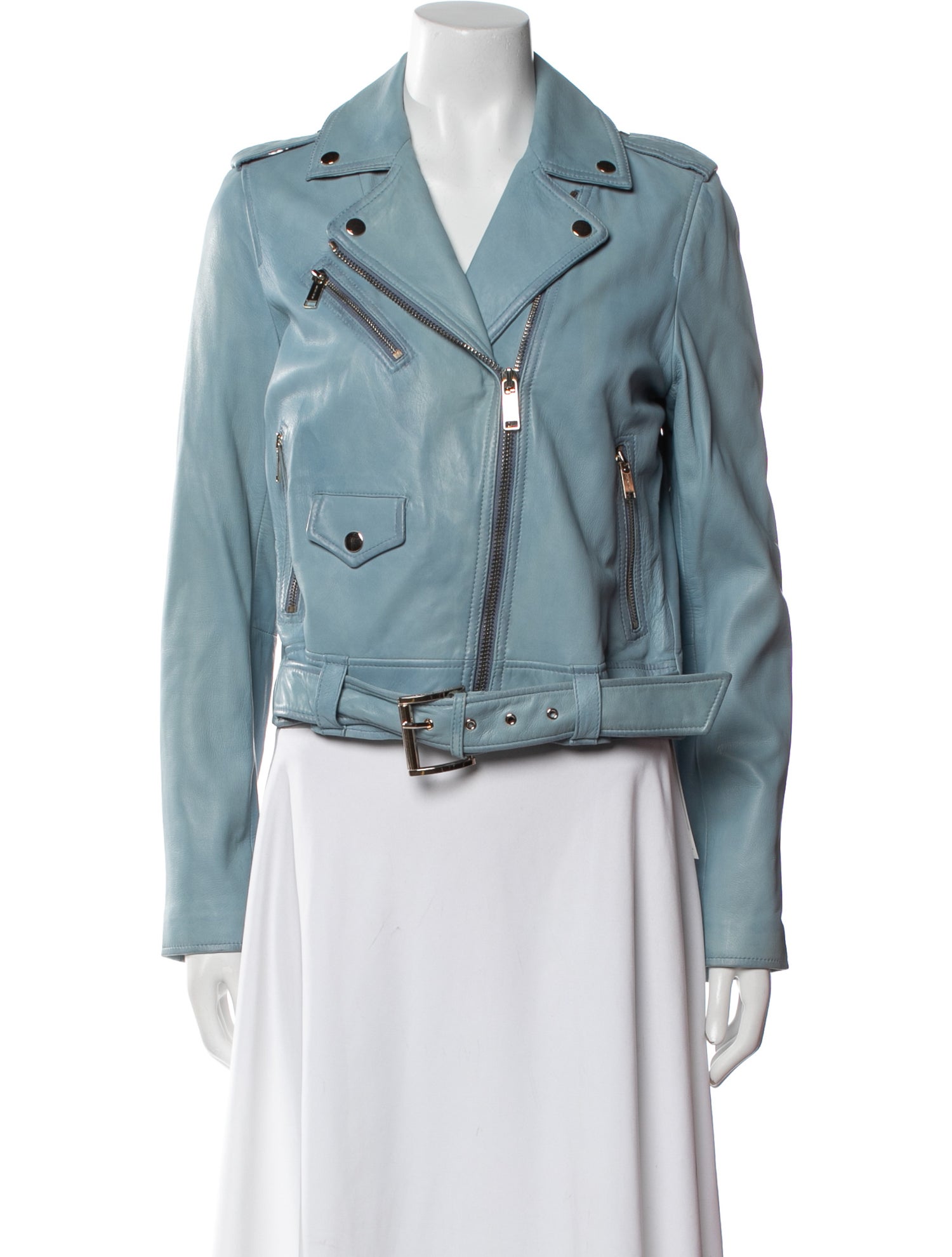 Michael Michael Kors Leather Biker Jacket