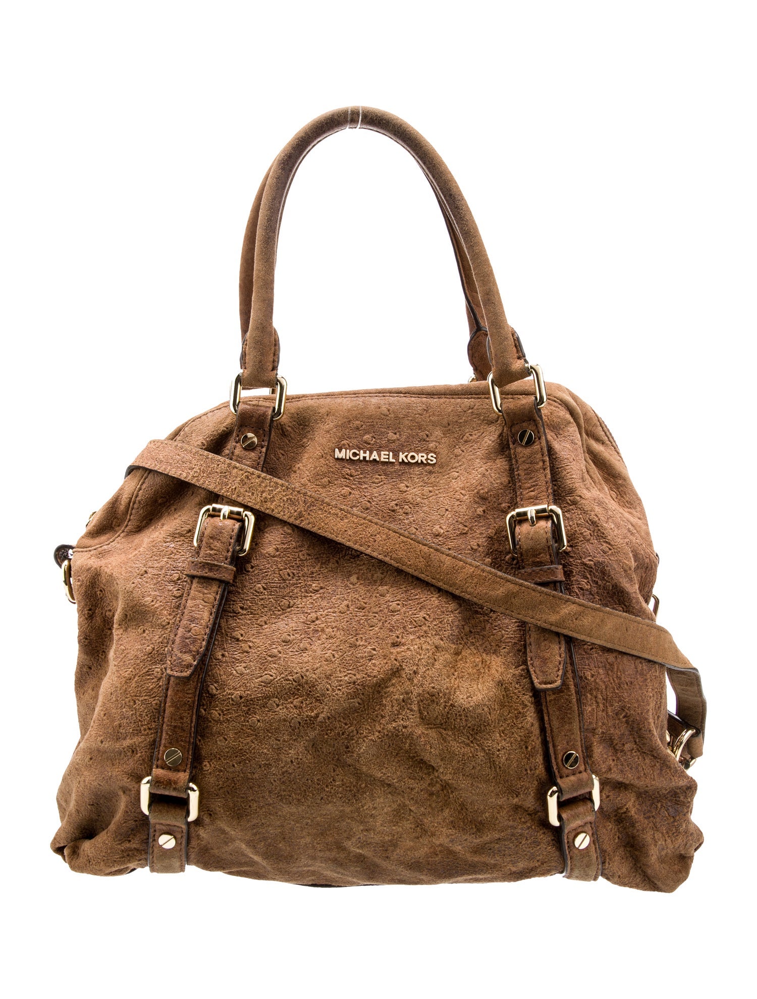 Michael Michael Kors Suede Top Handle Bag