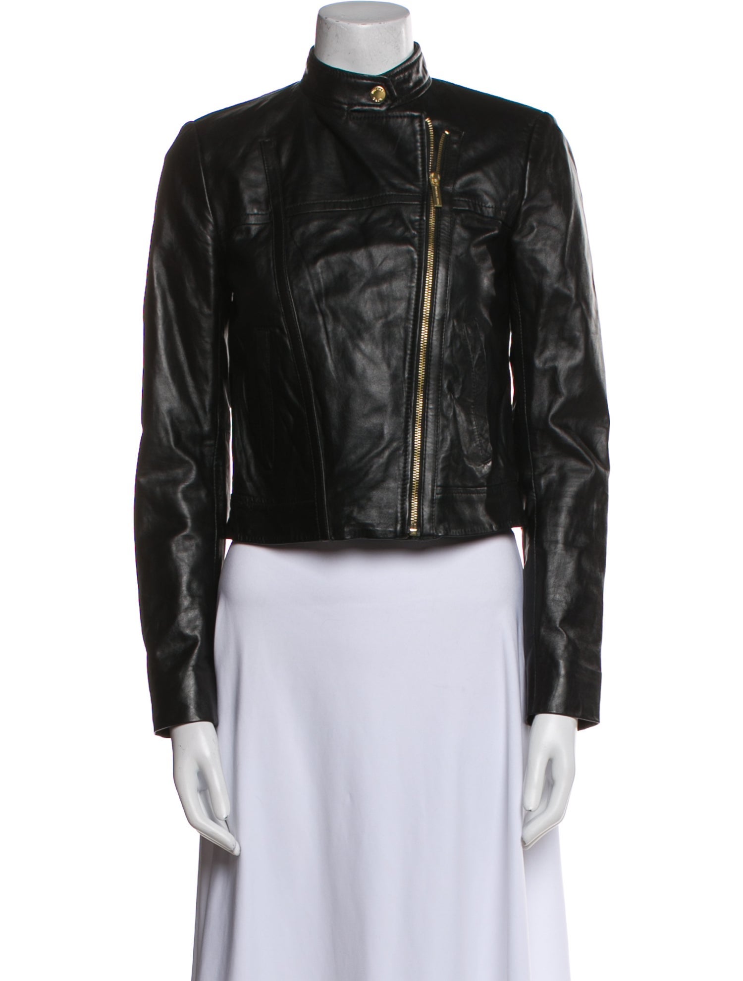 Michael Michael Kors Leather Biker Jacket