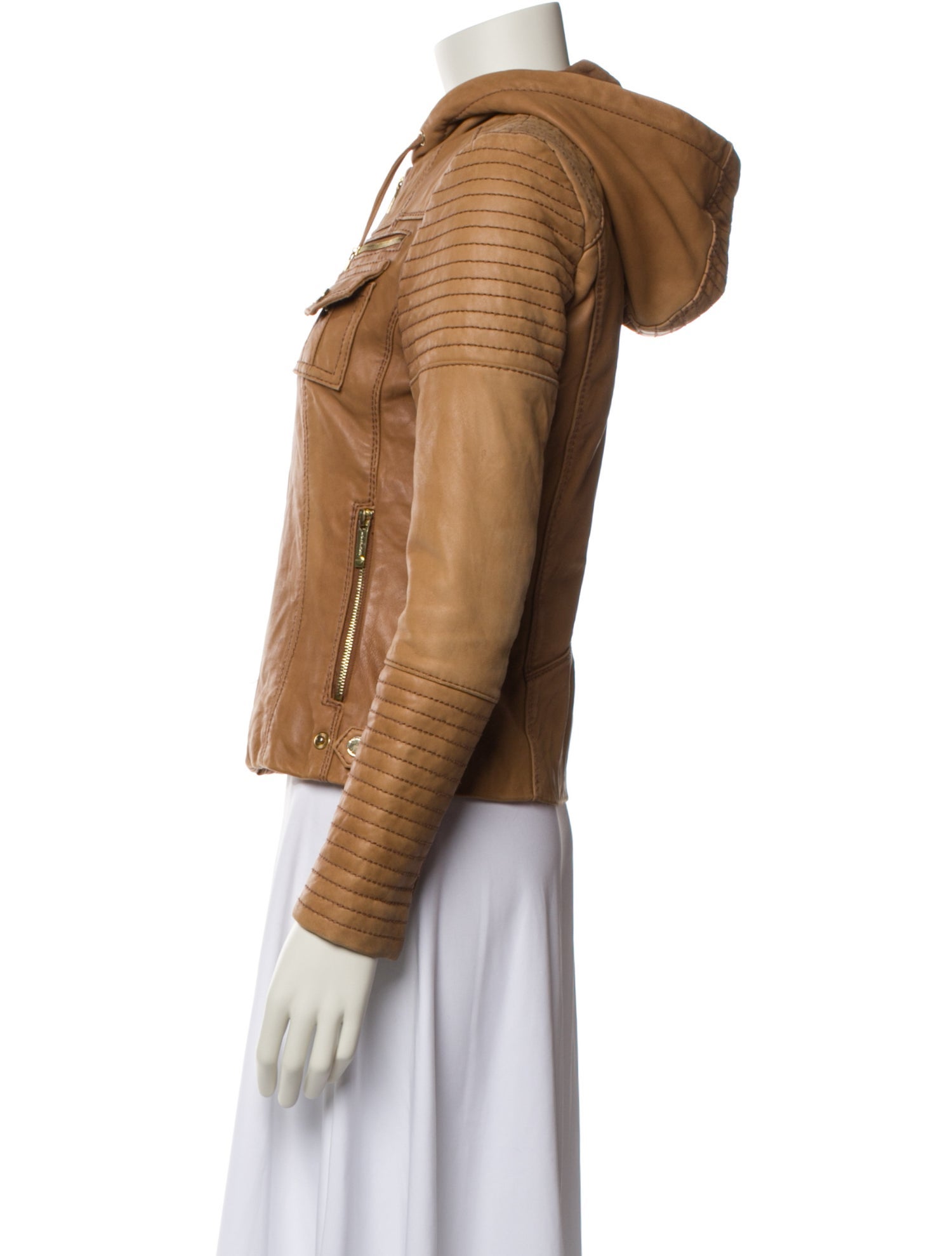 Michael Michael Kors Leather Biker Jacket