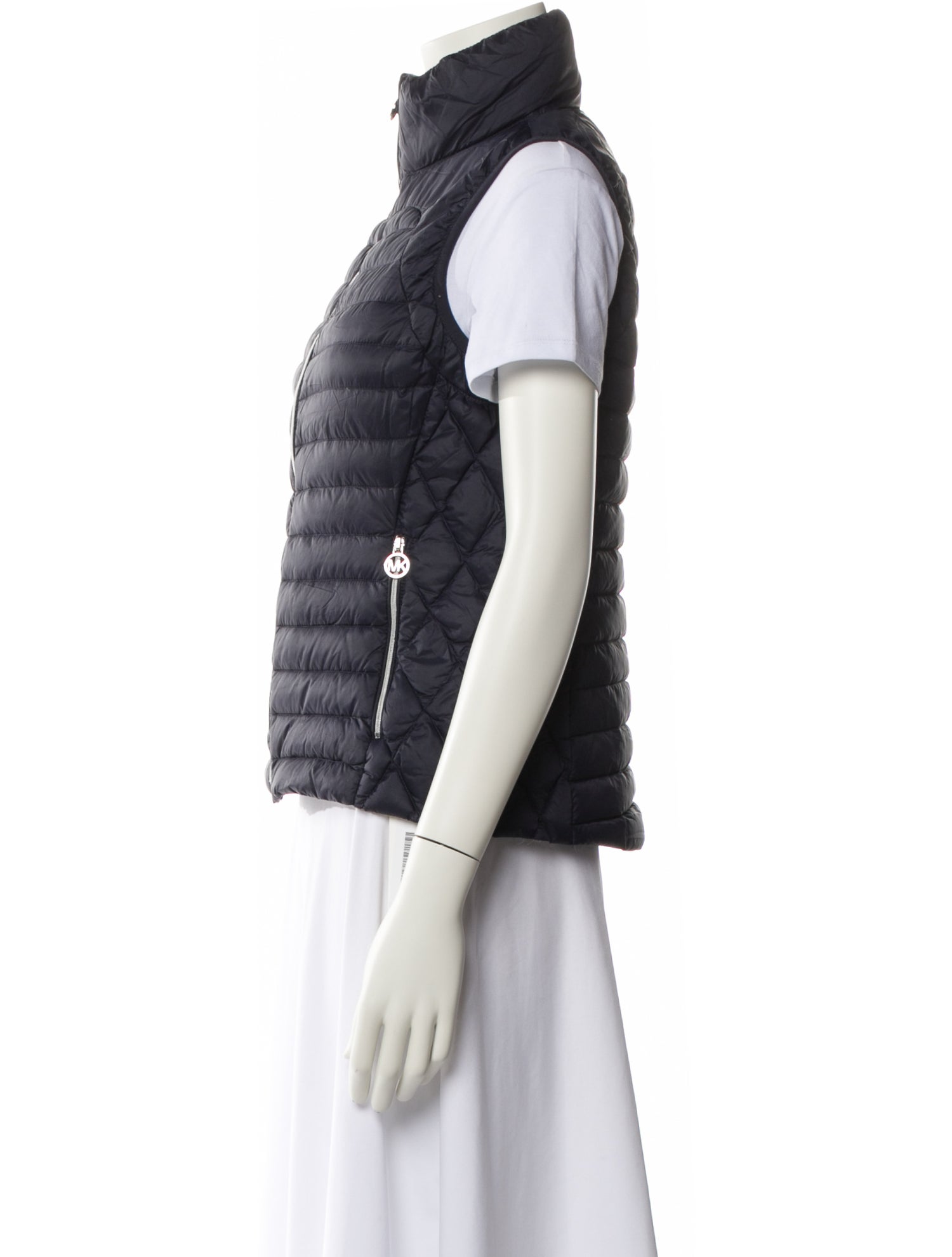 Michael Michael Kors Nylon Striped Down Jacket