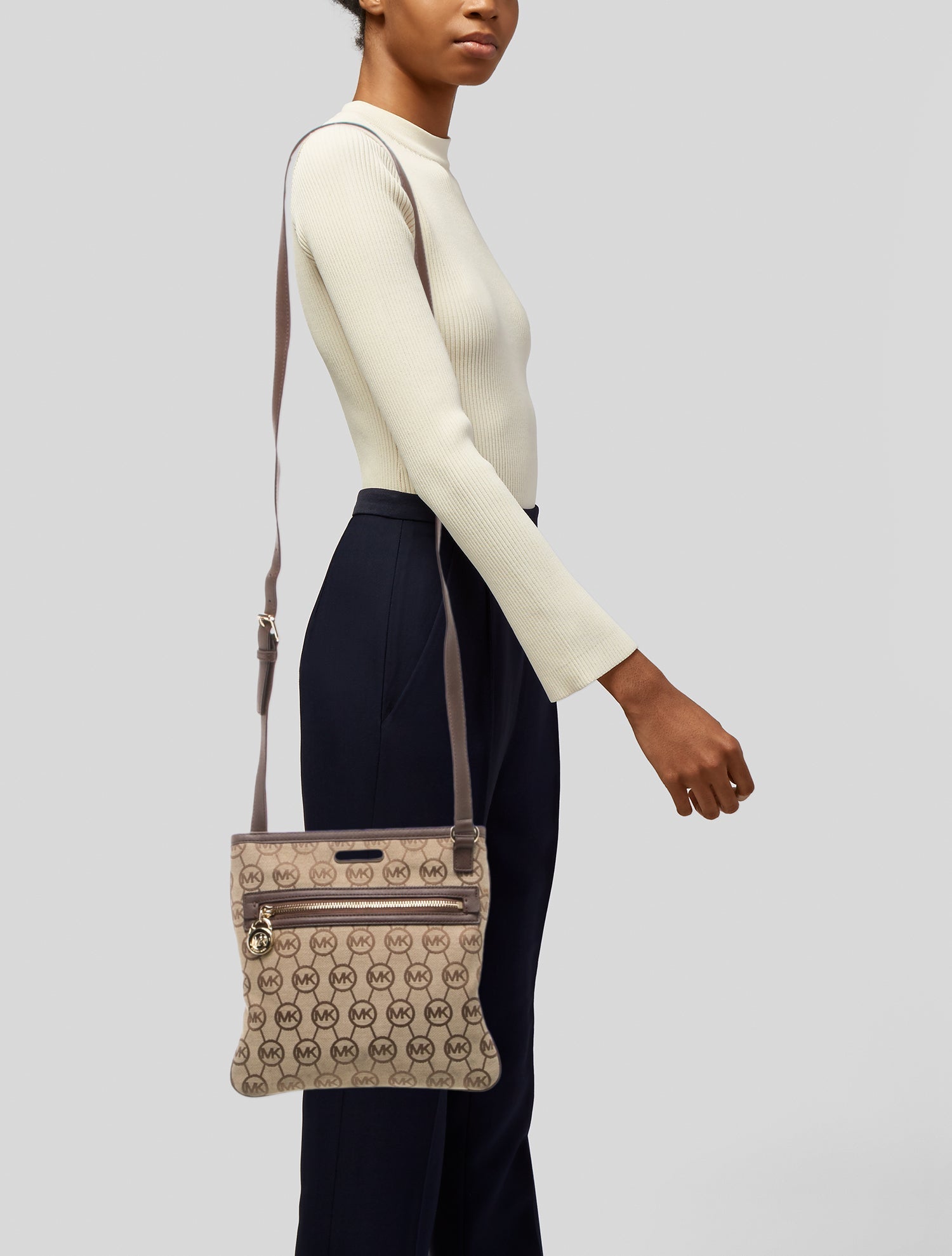 Michael Michael Kors Canvas Crossbody Bag