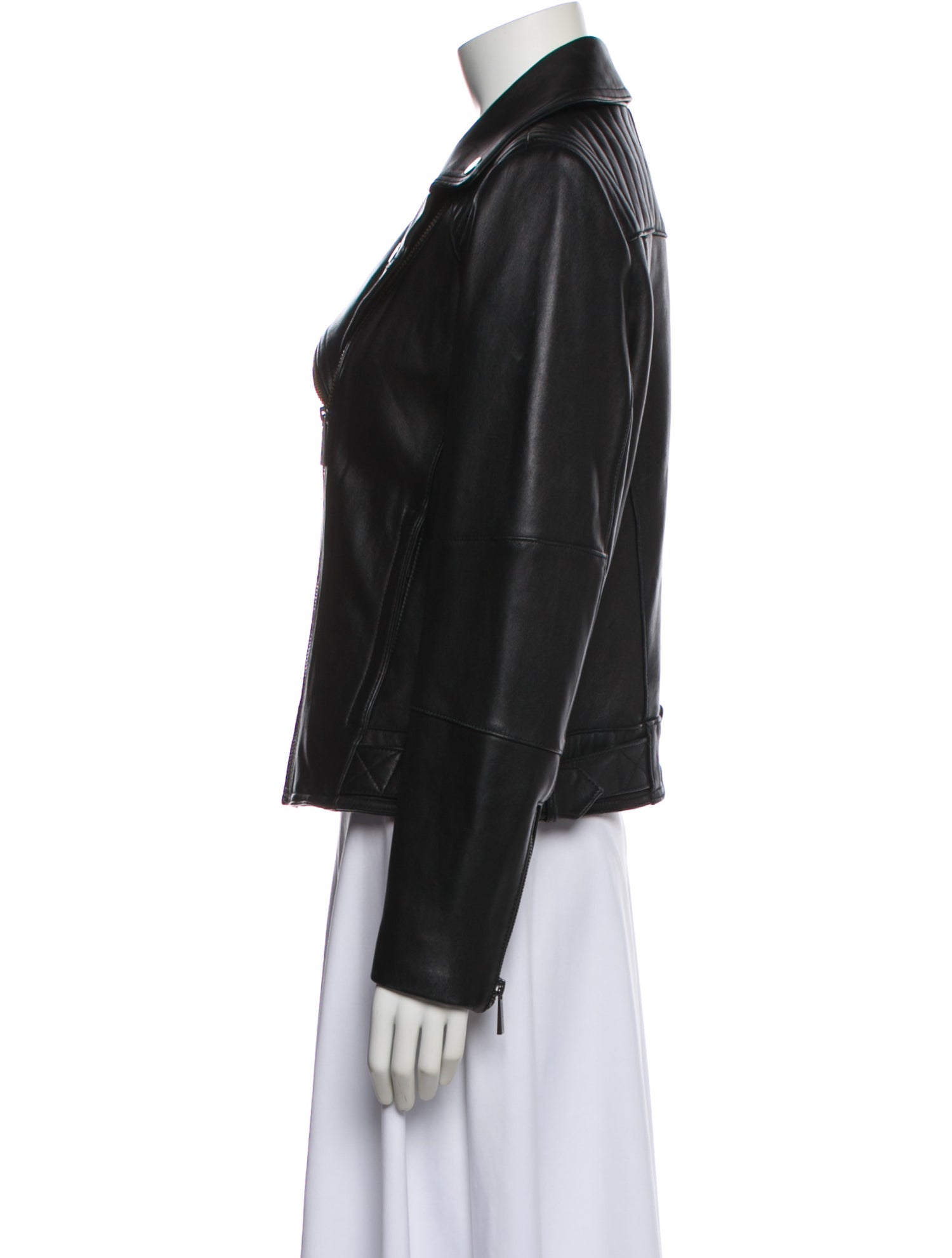 Michael Michael Kors Leather Biker Jacket