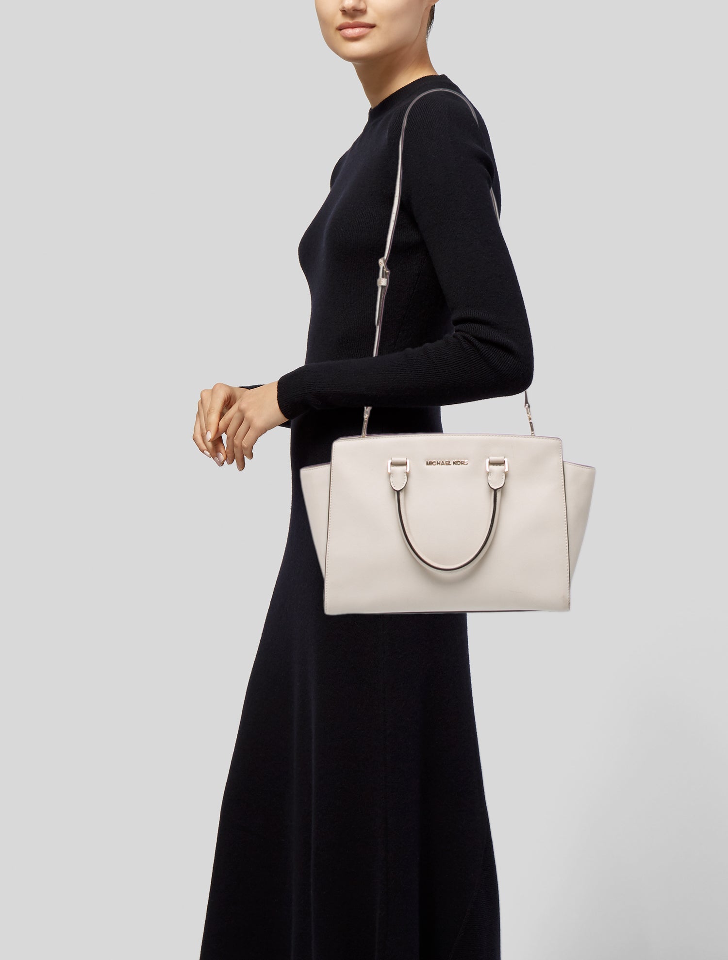 Michael Michael Kors Saffiano Leather Shoulder Bag