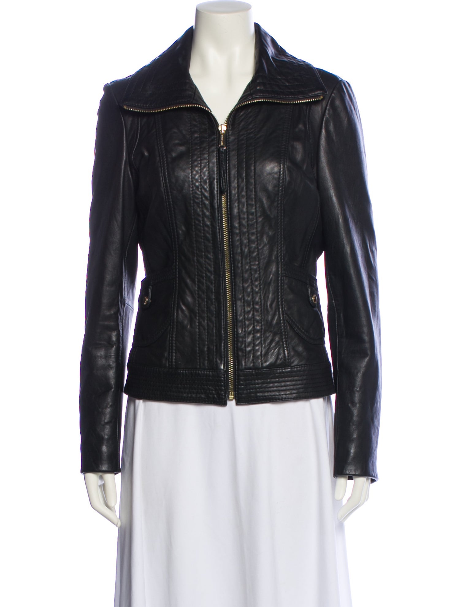 Michael Michael Kors Leather Biker Jacket